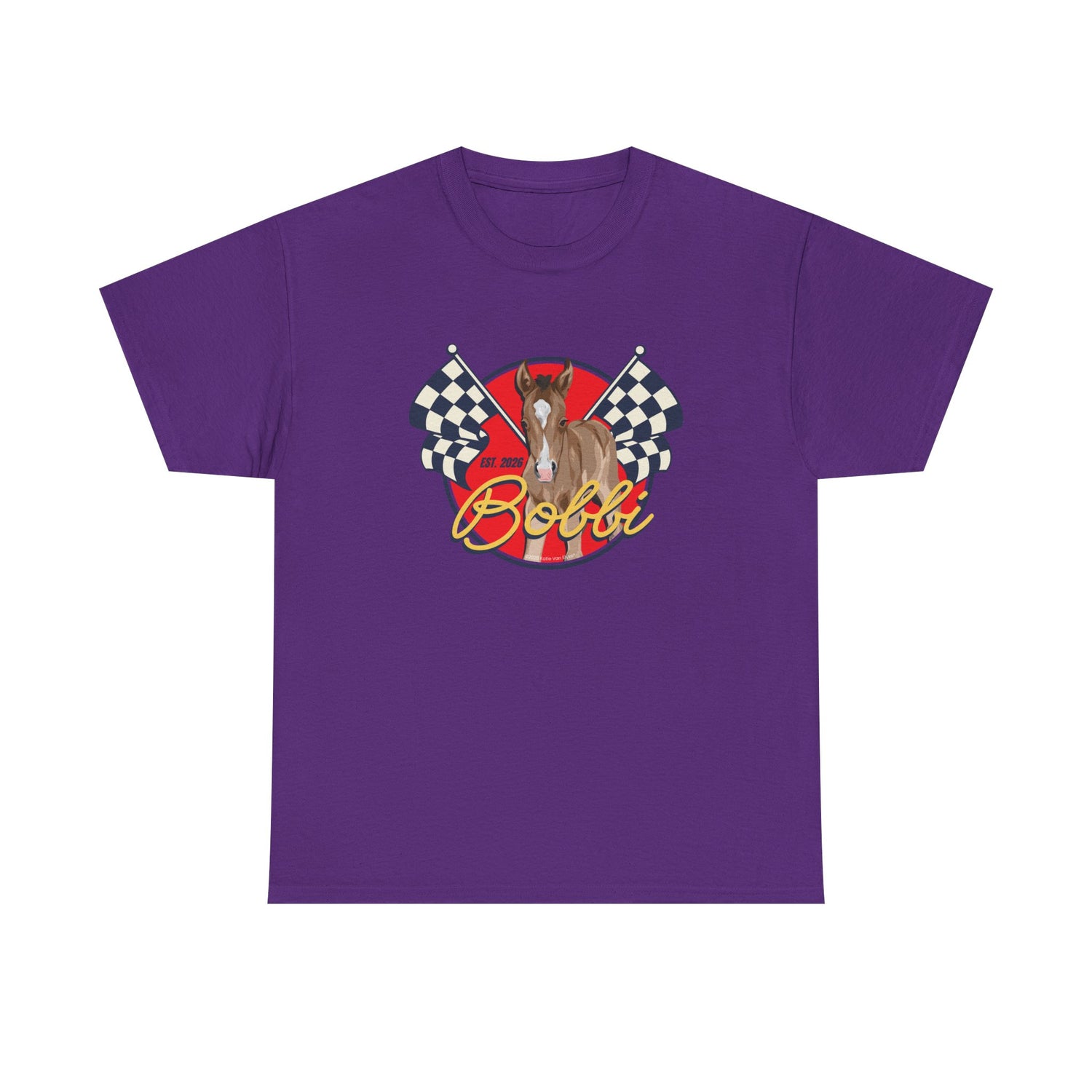 Racer Bobbi T-Shirt by Katie Van Slyke® purple