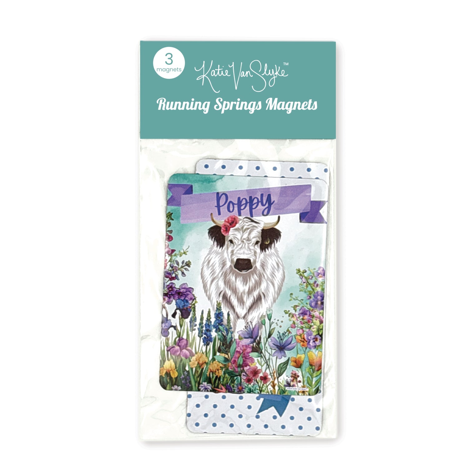 Running Springs Magnet 3-Pack by Katie Van Slyke™ Packaged