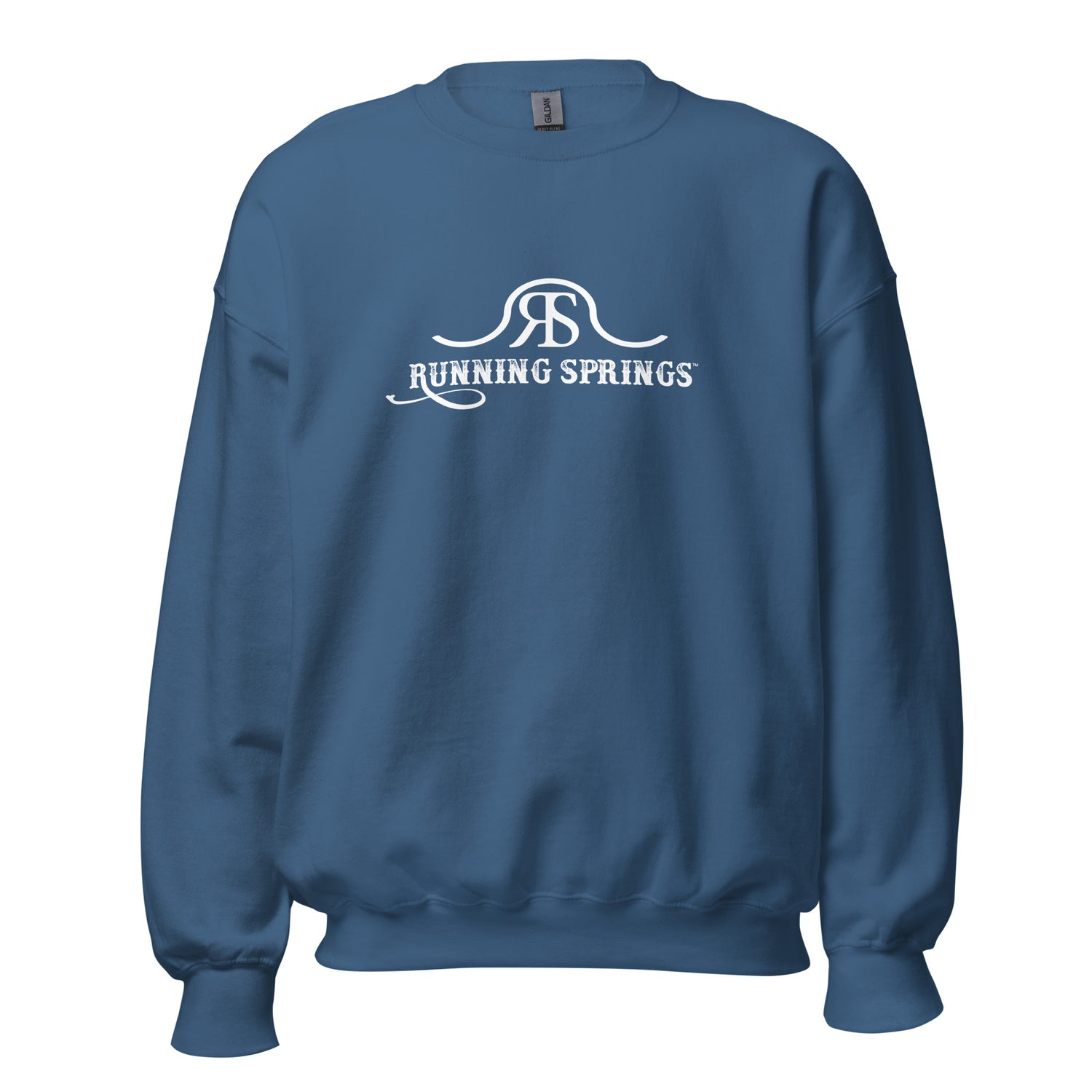 Running Springs Sweatshirt by Katie Van Slyke - Indigo Blue