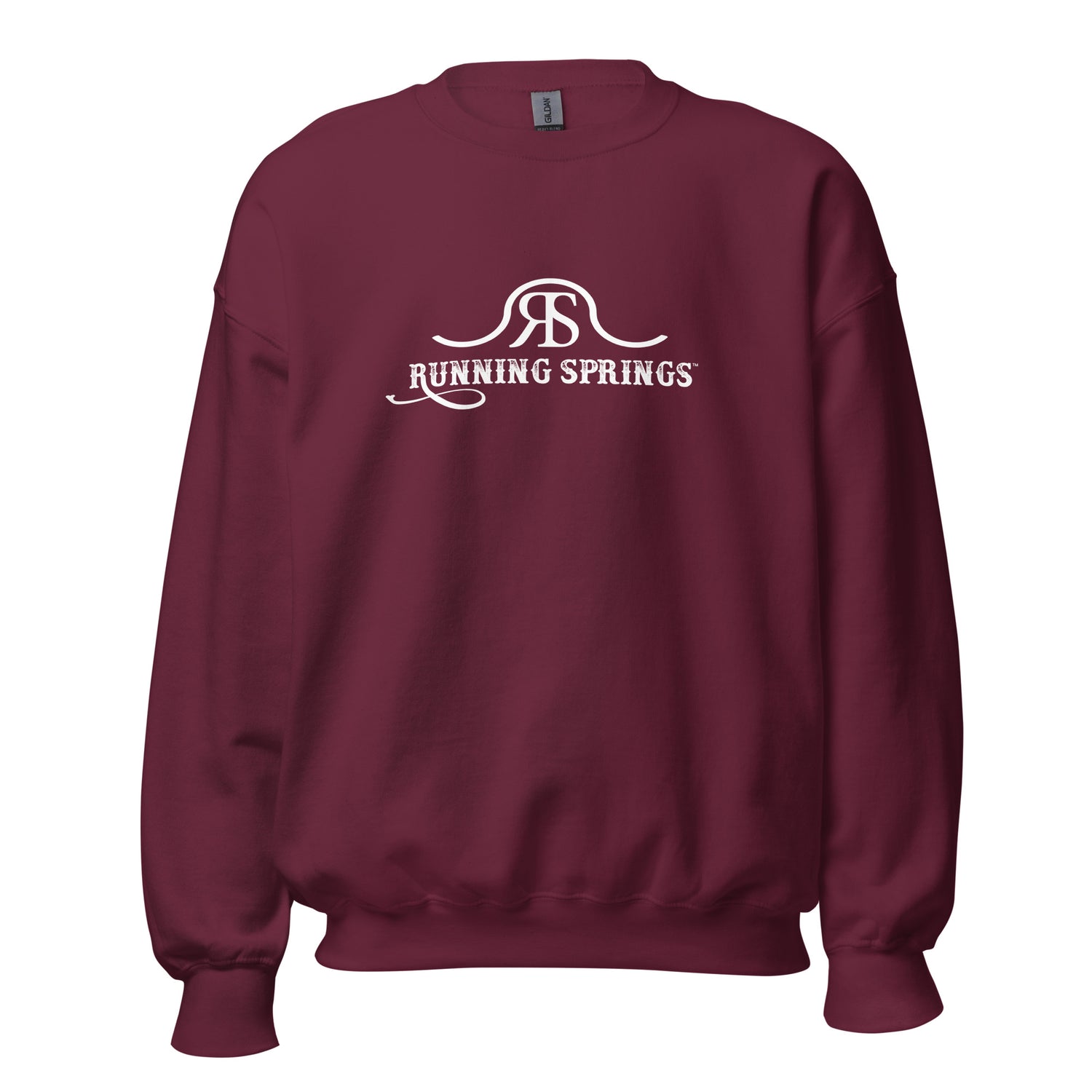 Running Springs Sweatshirt by Katie Van Slyke - Maroon
