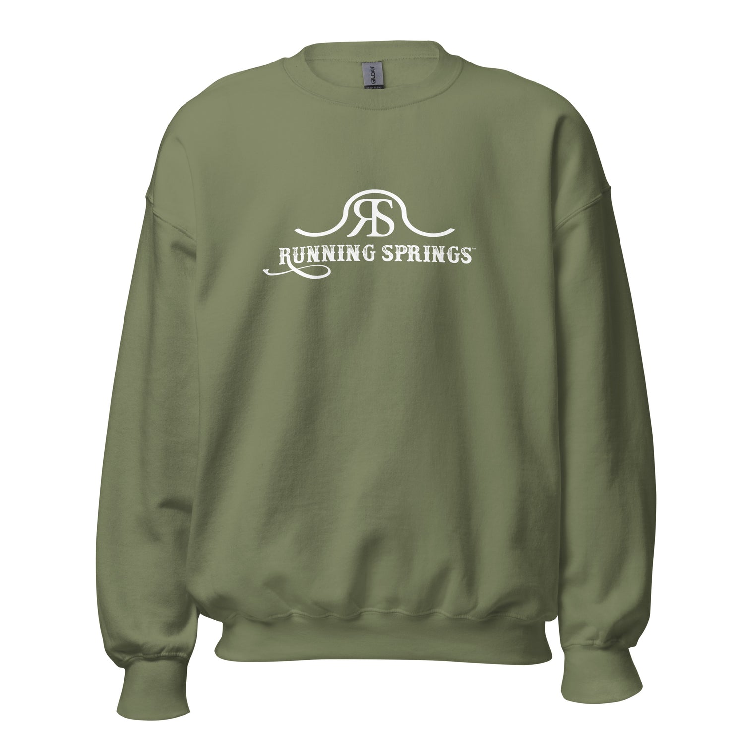 Running Springs Sweatshirt by Katie Van Slyke - Military Green