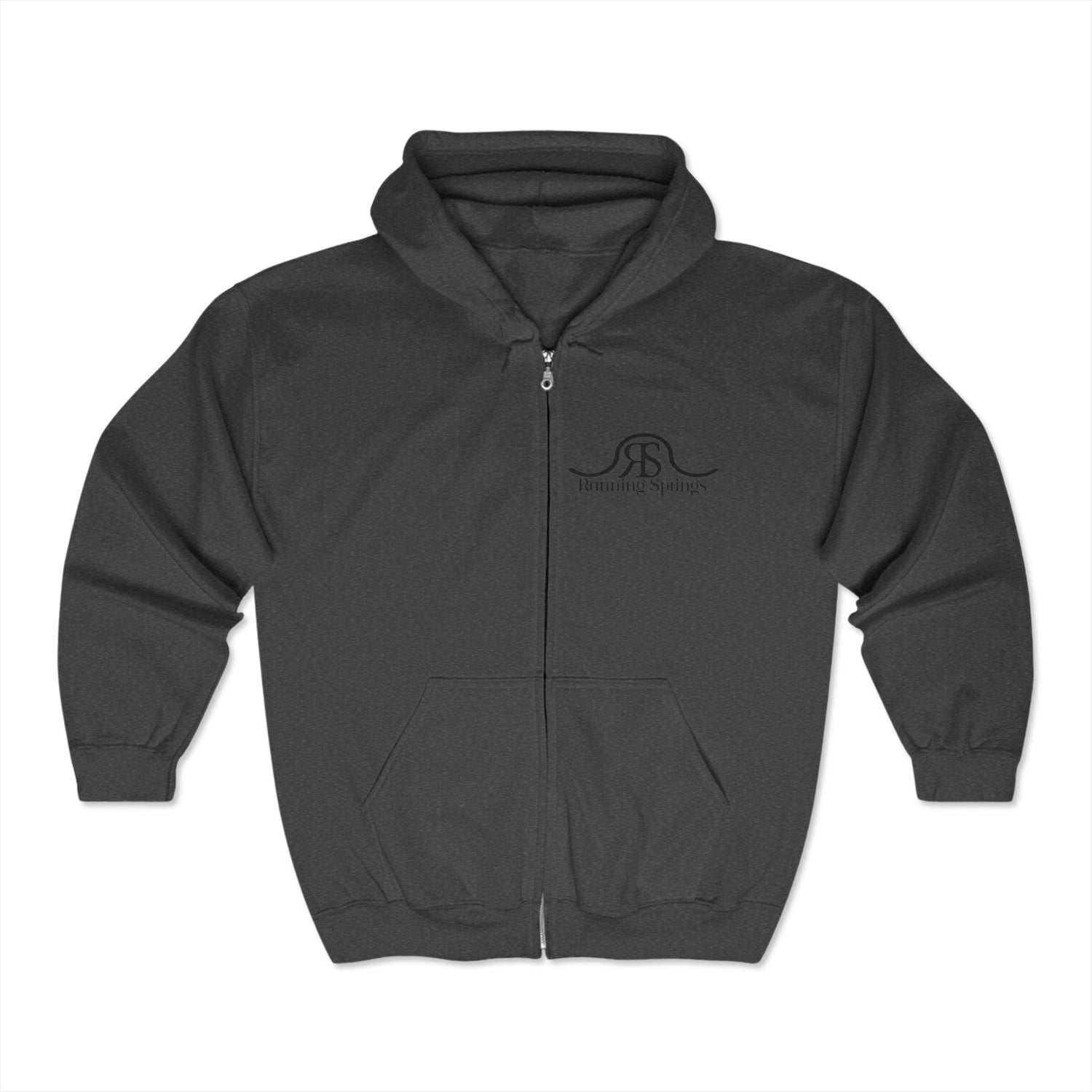 Running Springs Zipper Hoodie by Katie Van Slyke