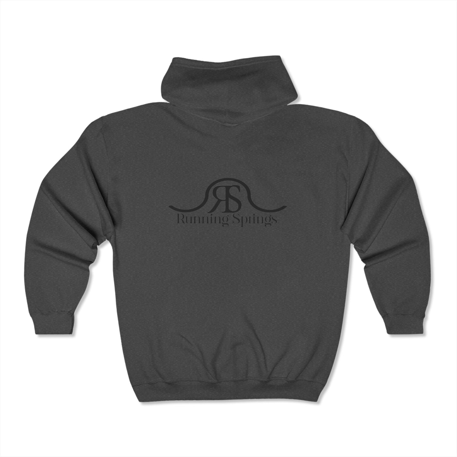 Running Springs Zipper Hoodie by Katie Van Slyke