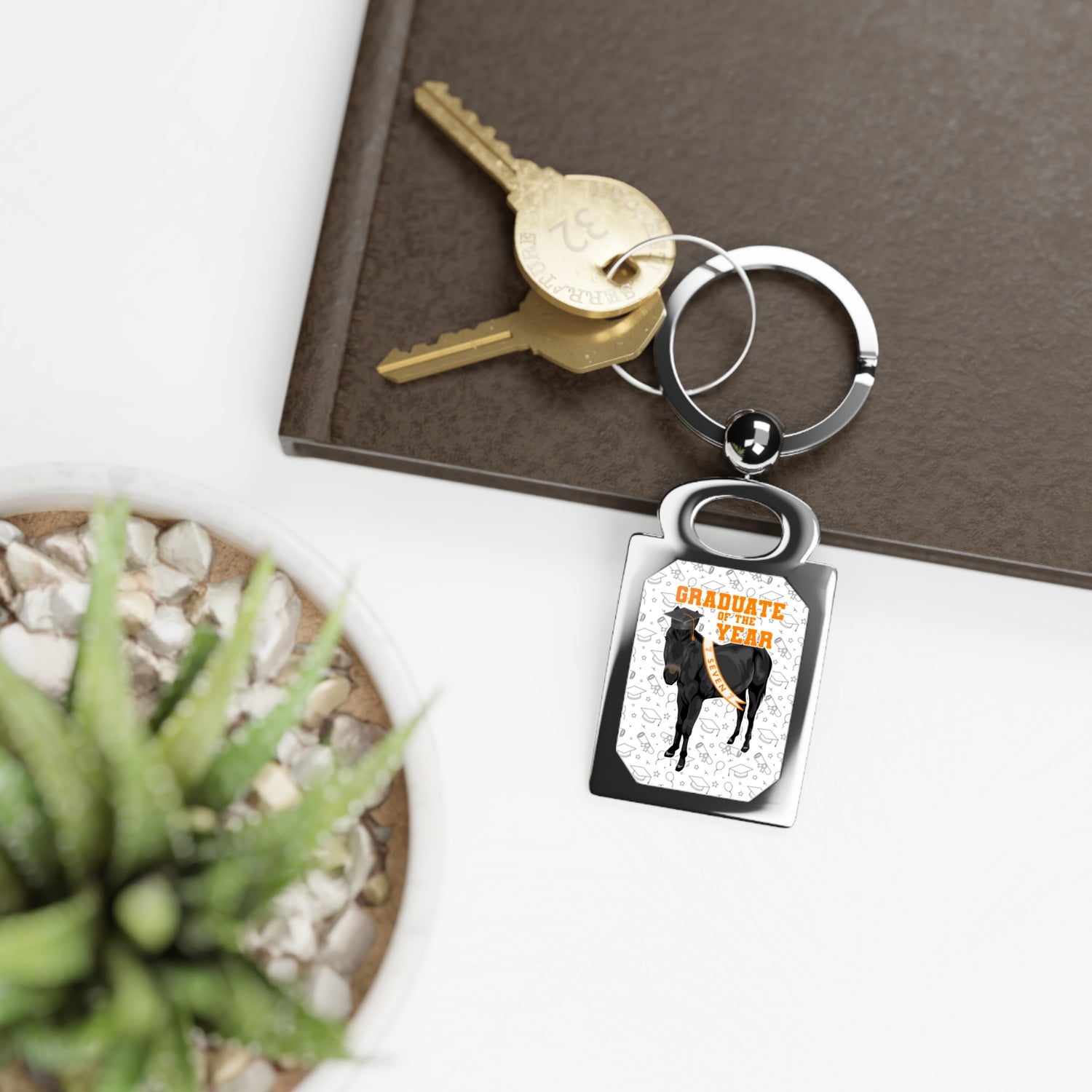 Seven Graduation Keyring by Katie Van Slyke™