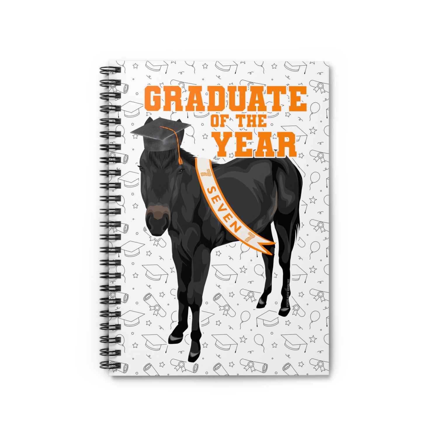 Seven Graduation Notebook by Katie Van Slyke™