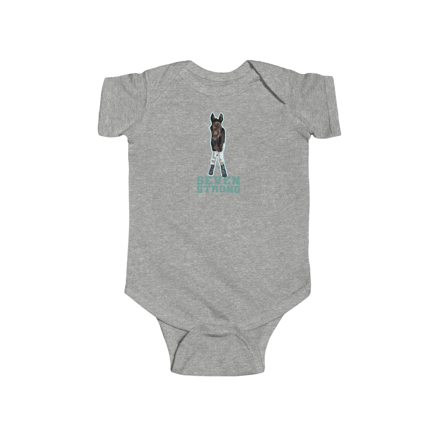 Seven Strong Infant Onesie by Katie Van Slyke