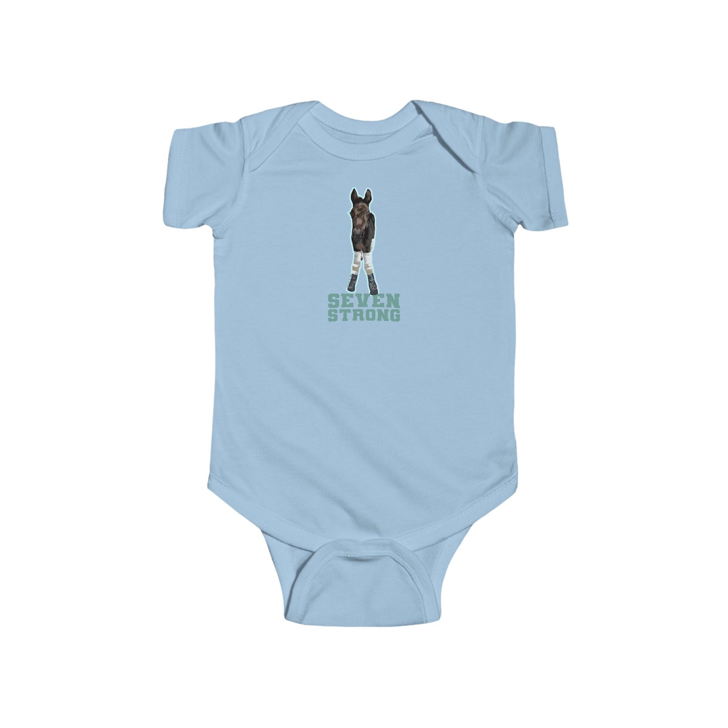 Seven Strong Infant Onesie by Katie Van Slyke