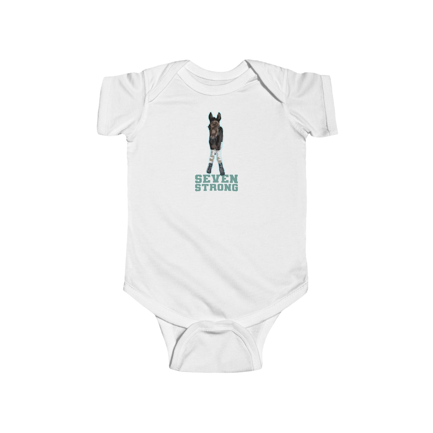 Seven Strong Infant Onesie by Katie Van Slyke