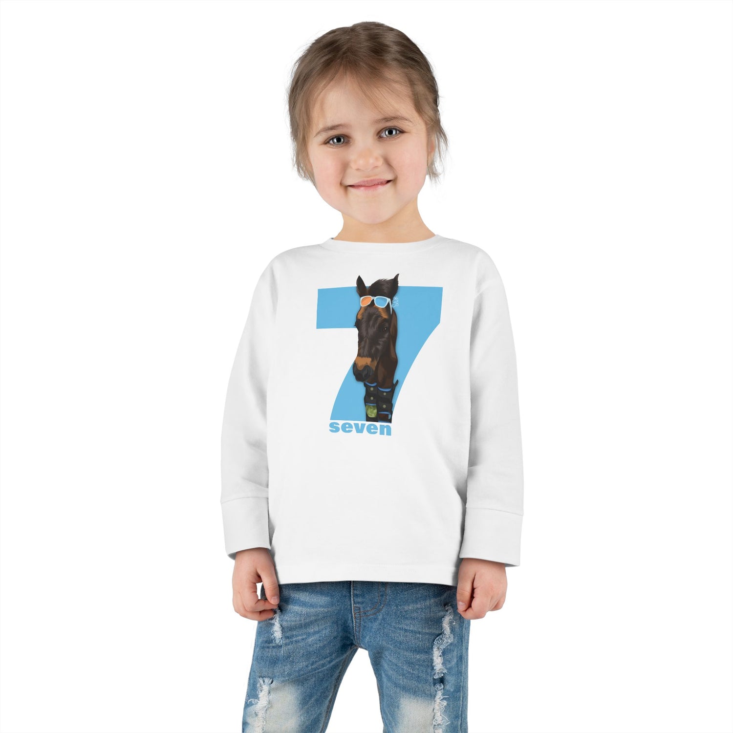 Shady Seven Toddler Long Sleeve T-Shirt by Katie Van Slyke
