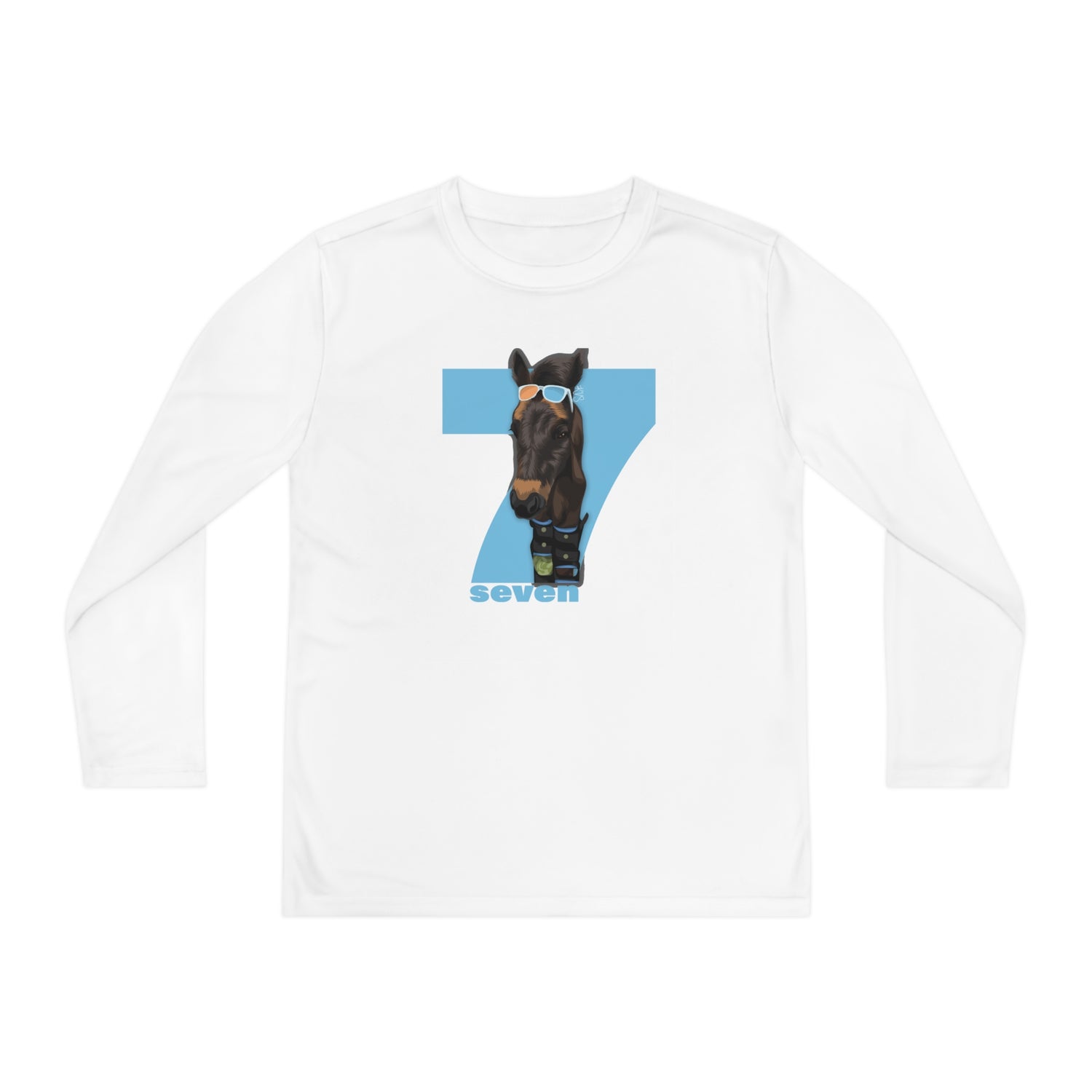 Shady Seven Youth Long Sleeve T-Shirt by Katie Van Slyke