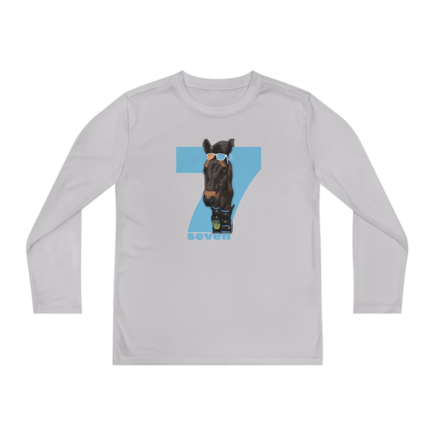 Shady Seven Youth Long Sleeve T-Shirt by Katie Van Slyke