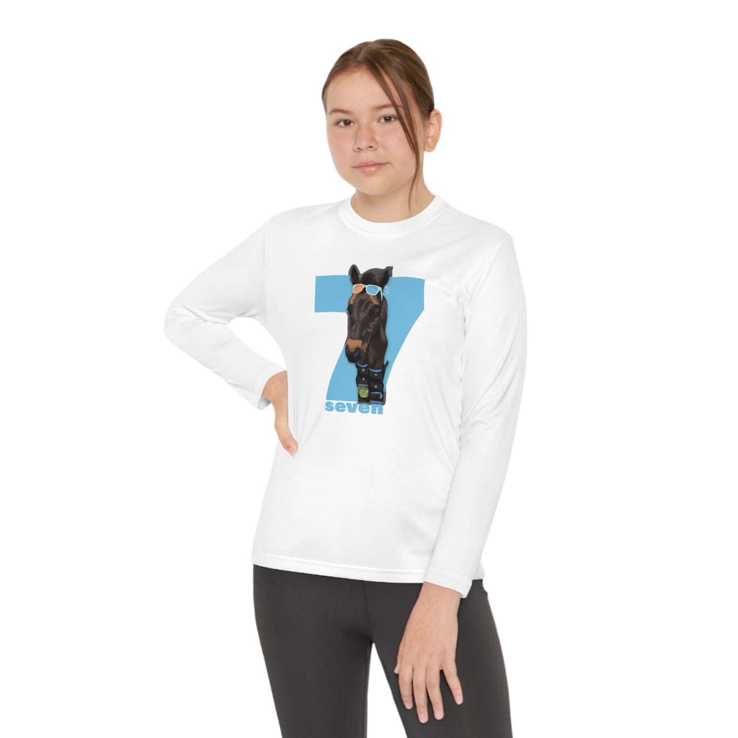 Shady Seven Youth Long Sleeve T-Shirt by Katie Van Slyke