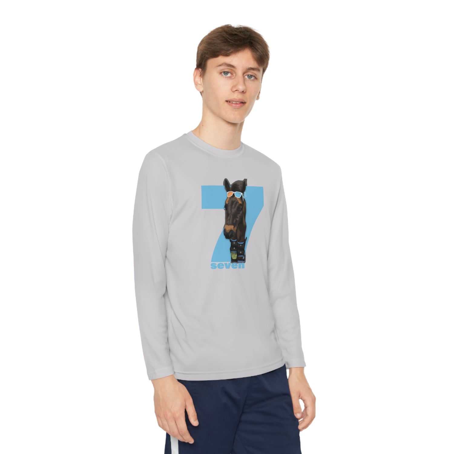 Shady Seven Youth Long Sleeve T-Shirt by Katie Van Slyke