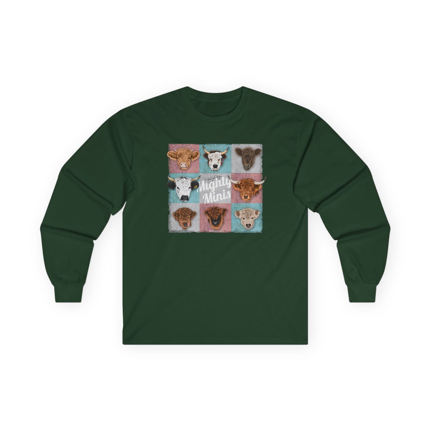 The Mighty Minis Long Sleeve T-Shirt by Katie Van Slyke™ Forest Green