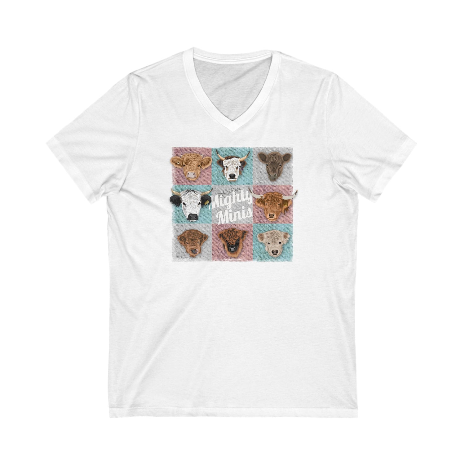 The Mighty Minis V-Neck T-Shirt by Katie Van Slyke™