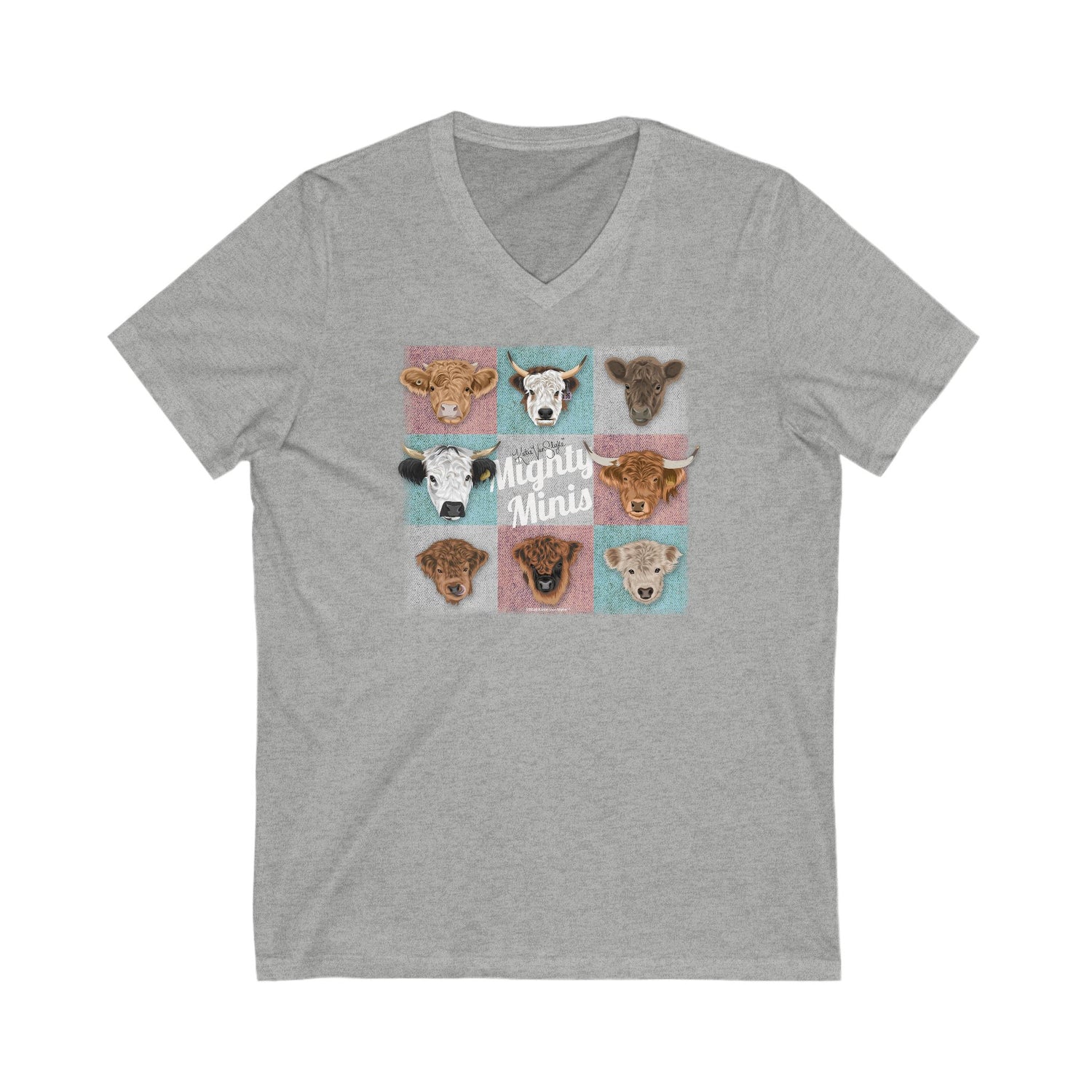 The Mighty Minis V-Neck T-Shirt by Katie Van Slyke™