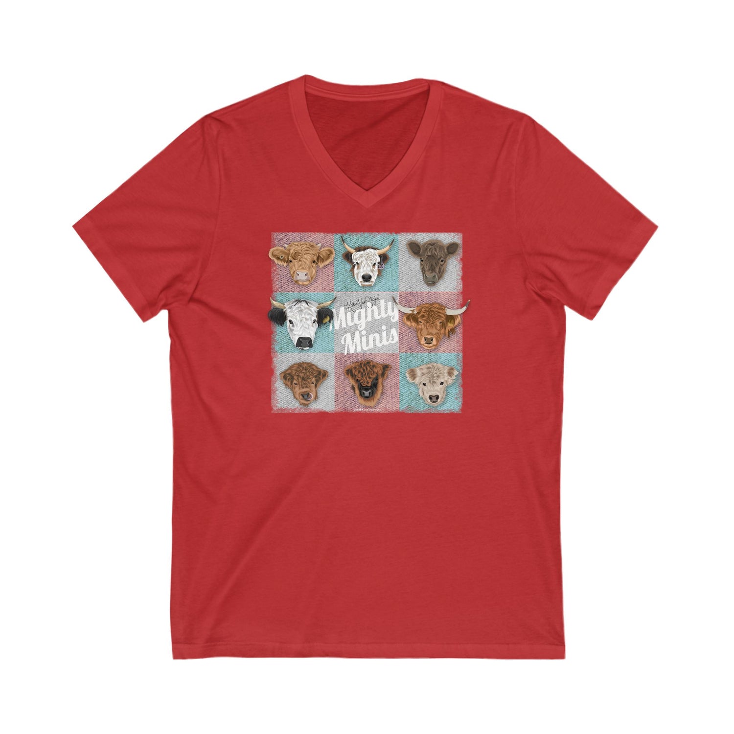 The Mighty Minis V-Neck T-Shirt by Katie Van Slyke™