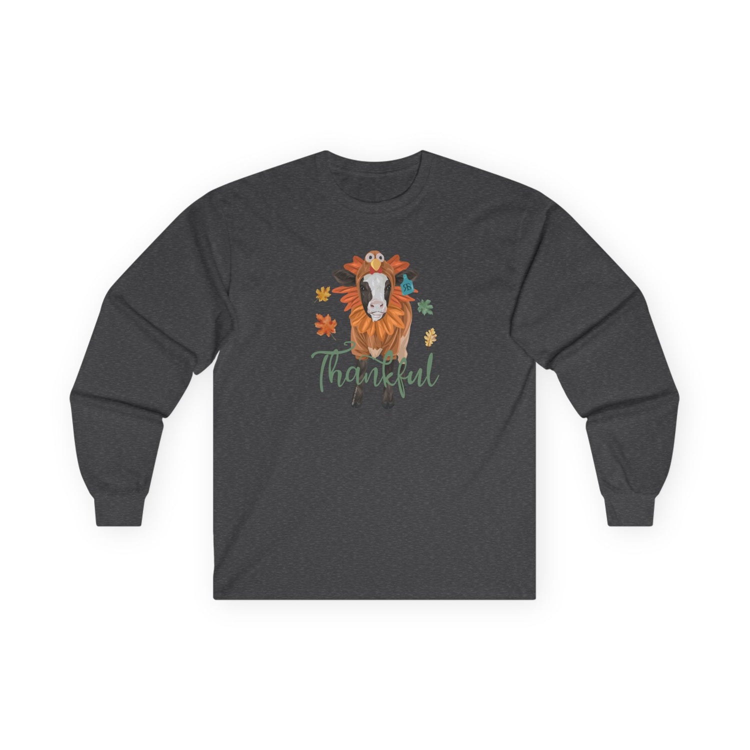 Turkey Time Long Sleeve T-Shirt by Katie Van Slyke™ Dark Heather