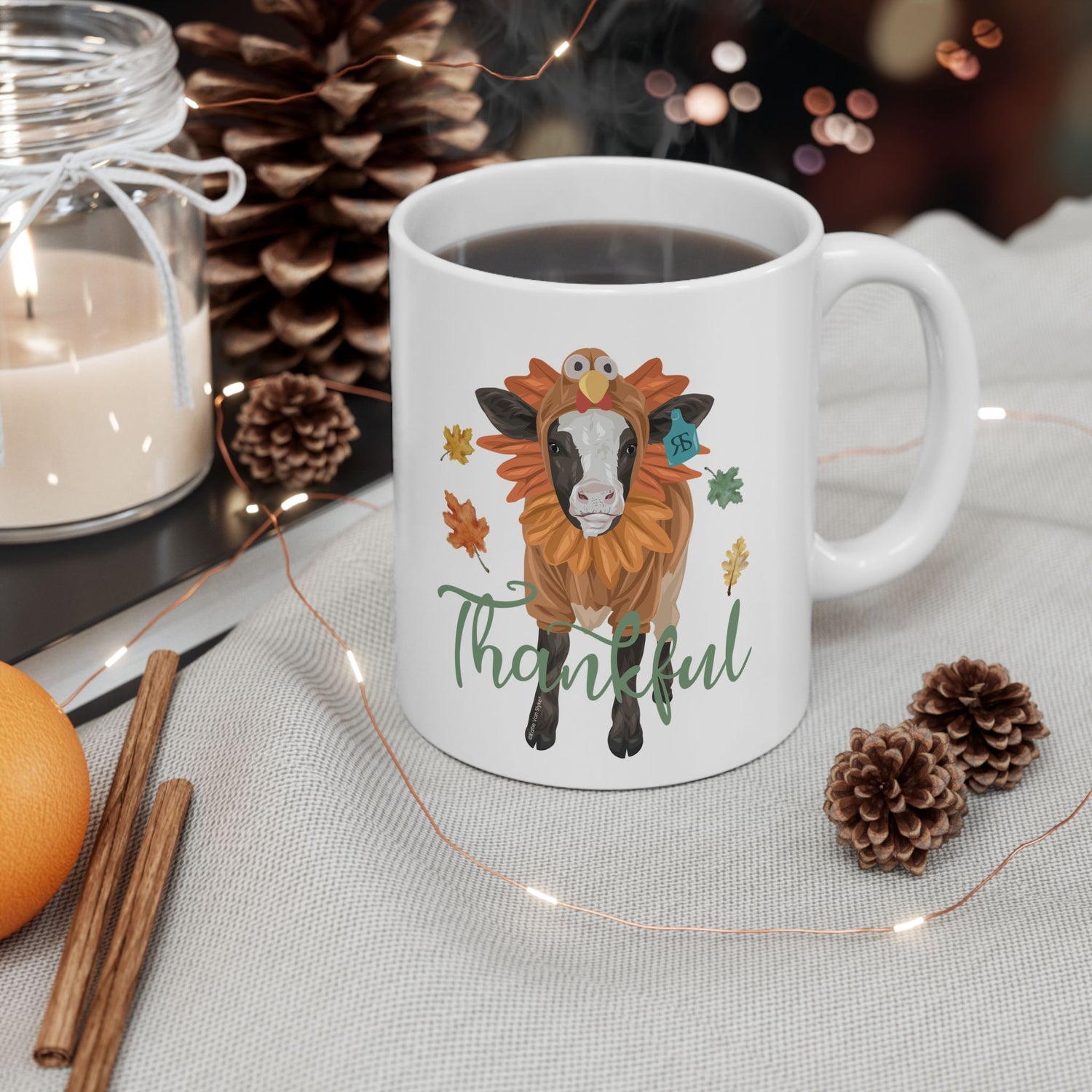 Turkey Time Mugs by Katie Van Slyke™ 11oz lifestyle