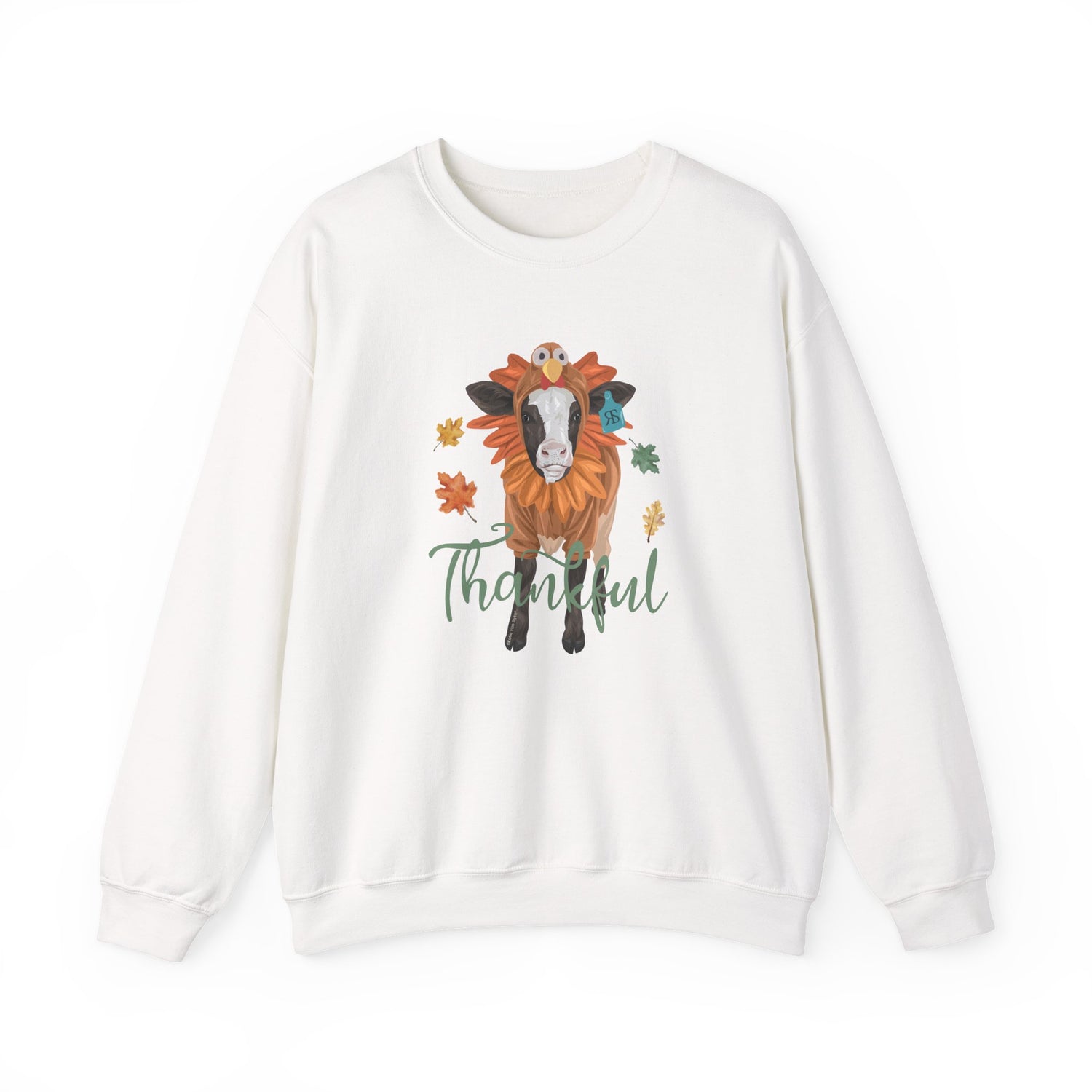 Turkey Time Sweatshirt by Katie Van Slyke™ white