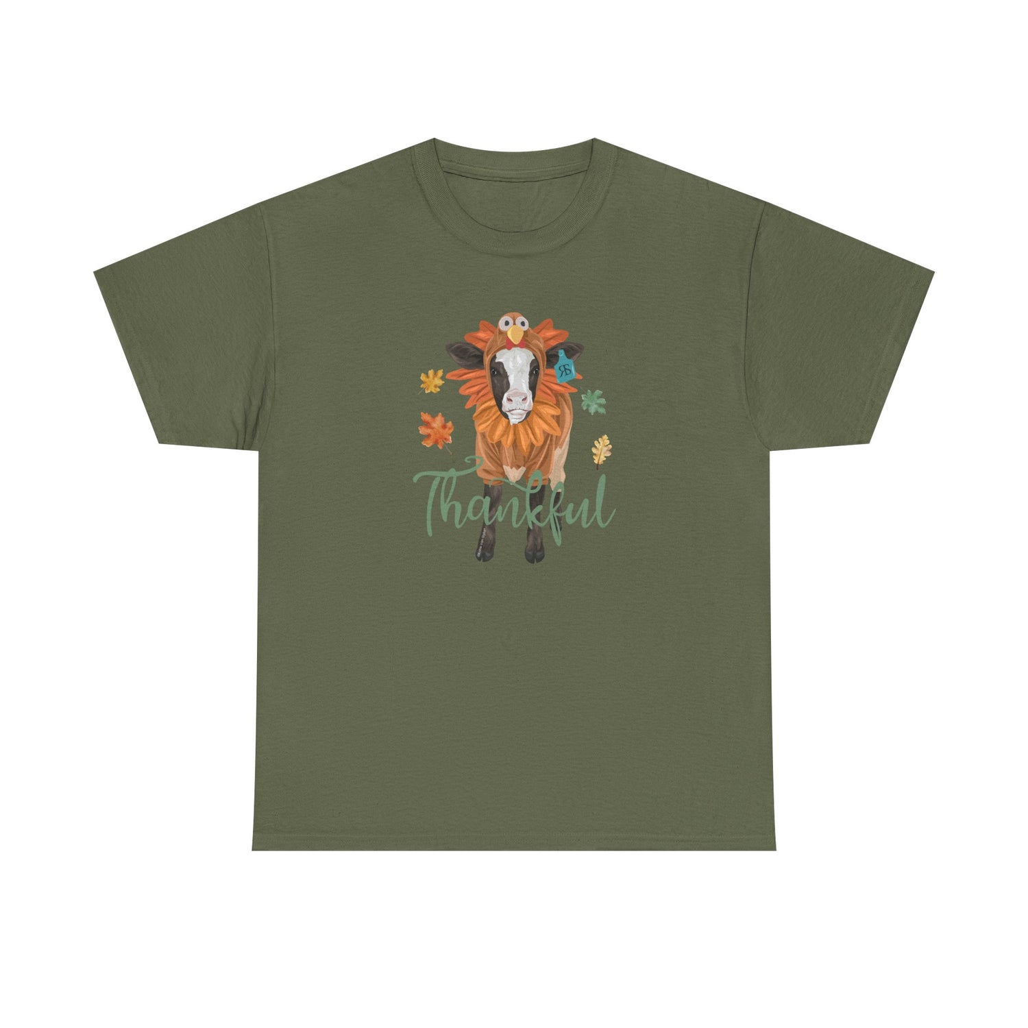 Turkey Time T-Shirt by Katie Van Slyke™ military green