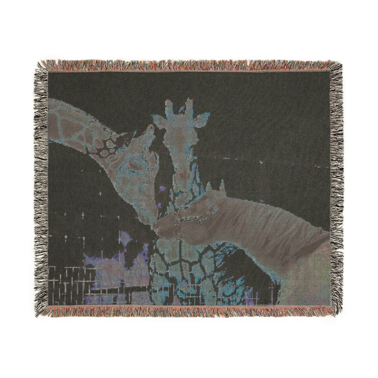 VS Code Red Giraffe Woven Blanket by Katie Van Slyke™