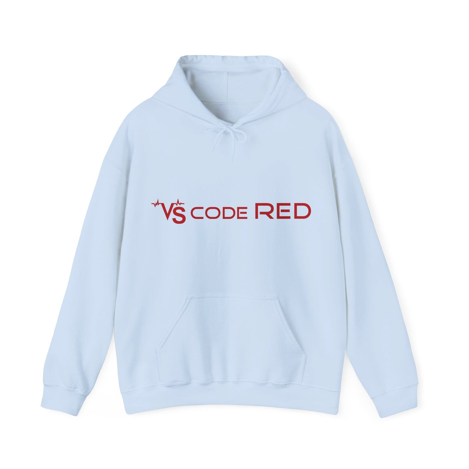 VS Code Red Logo Hoodie by Katie Van Slyke
