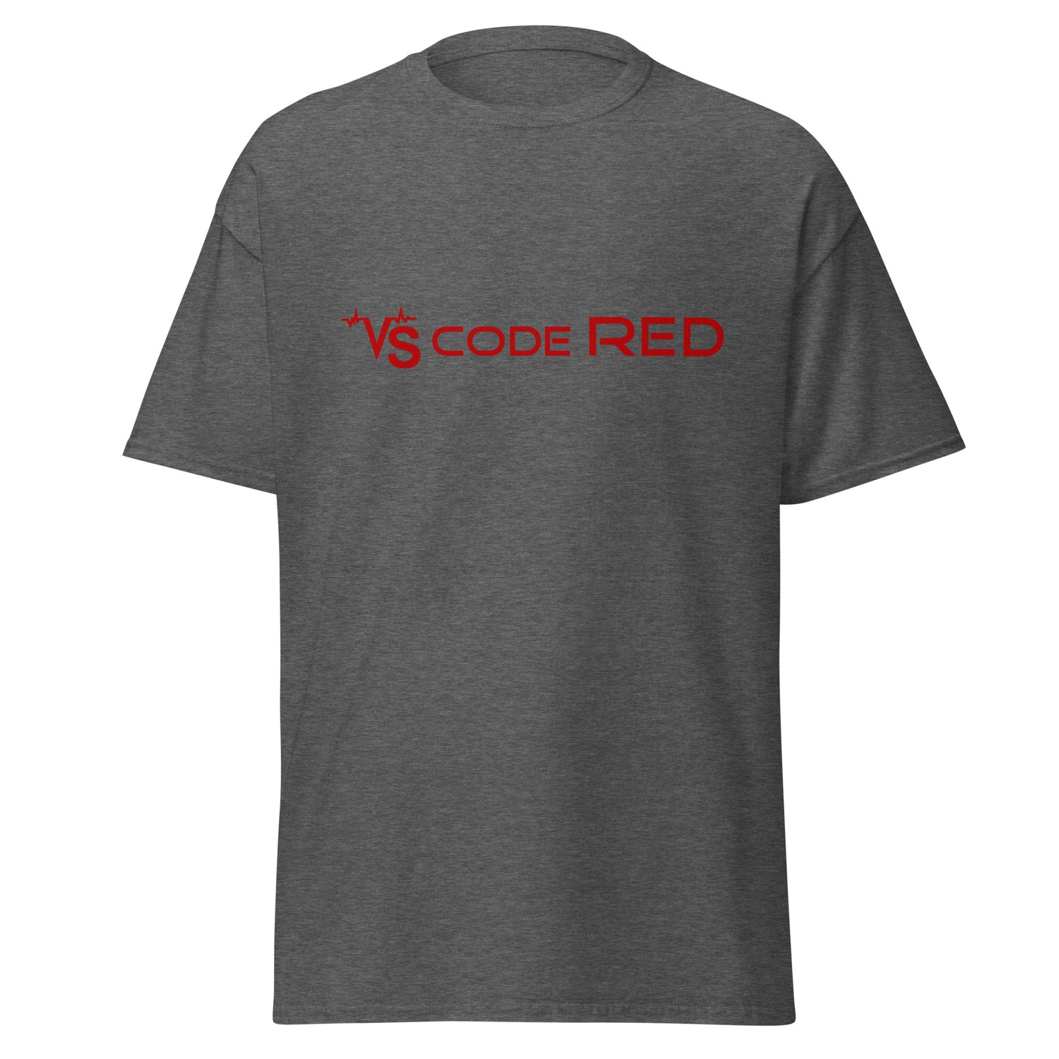 VS Code Red T-Shirt by Katie Van Slyke - Dark Heather