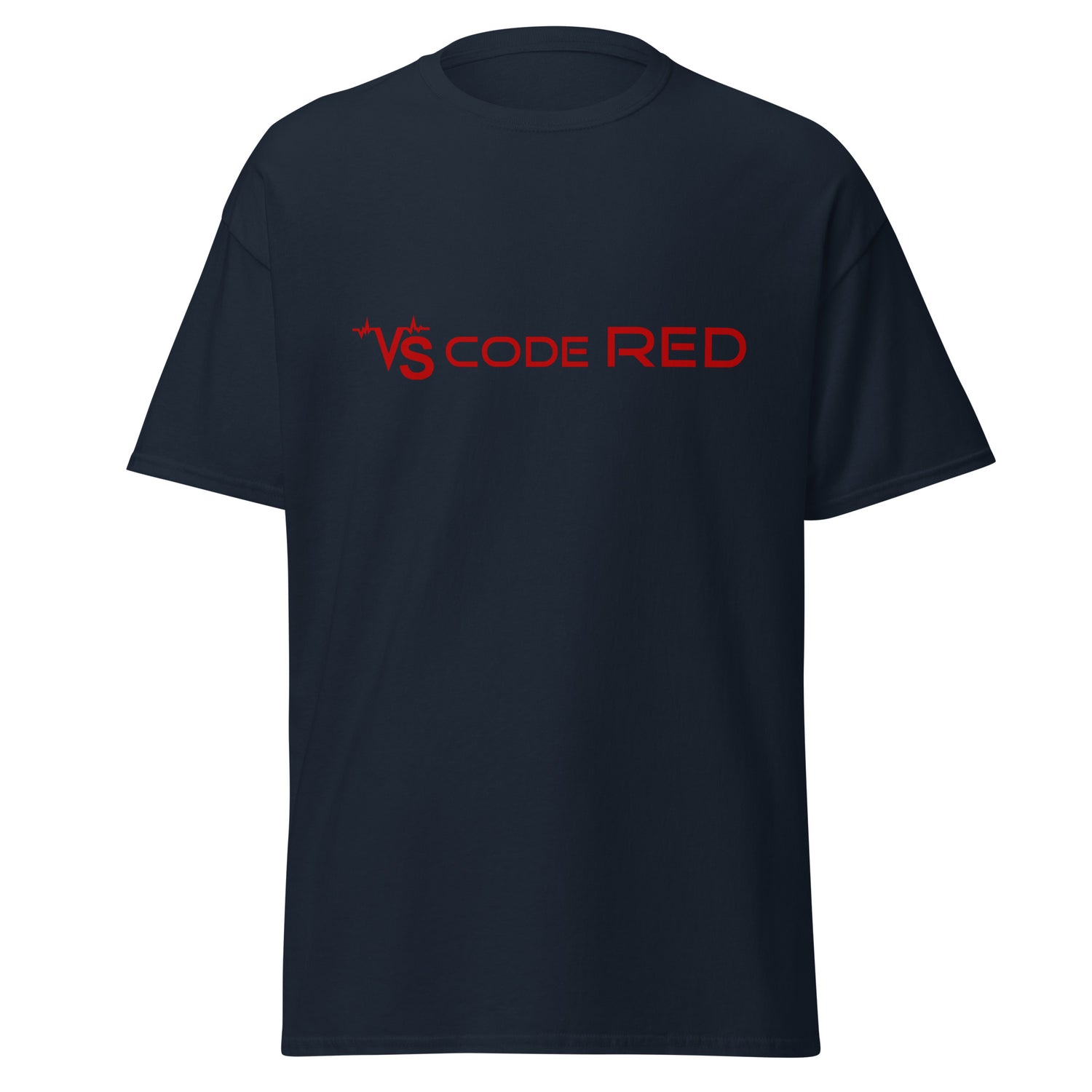 VS Code Red T-Shirt by Katie Van Slyke - Navy