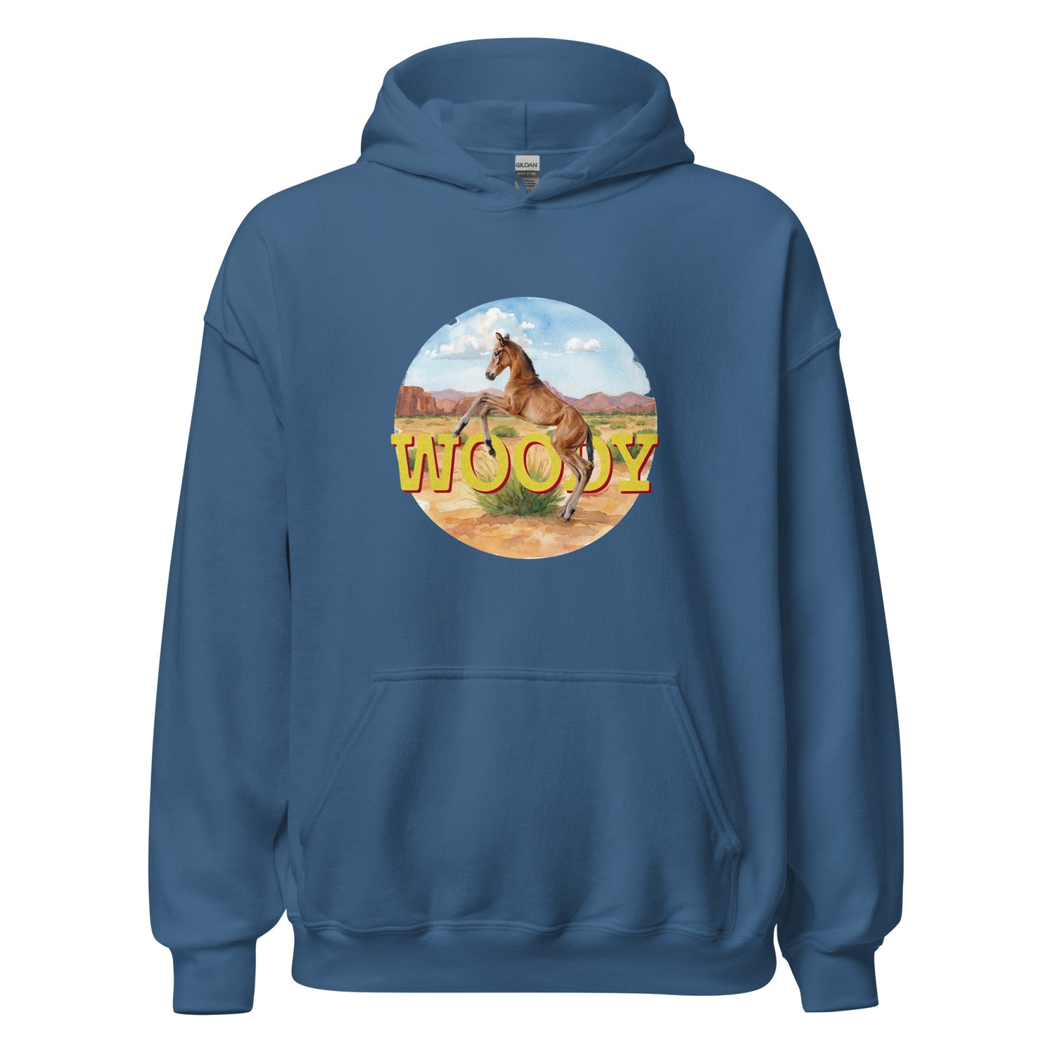 Woody Hoodie by Katie Van Slyke - Indigo Blue