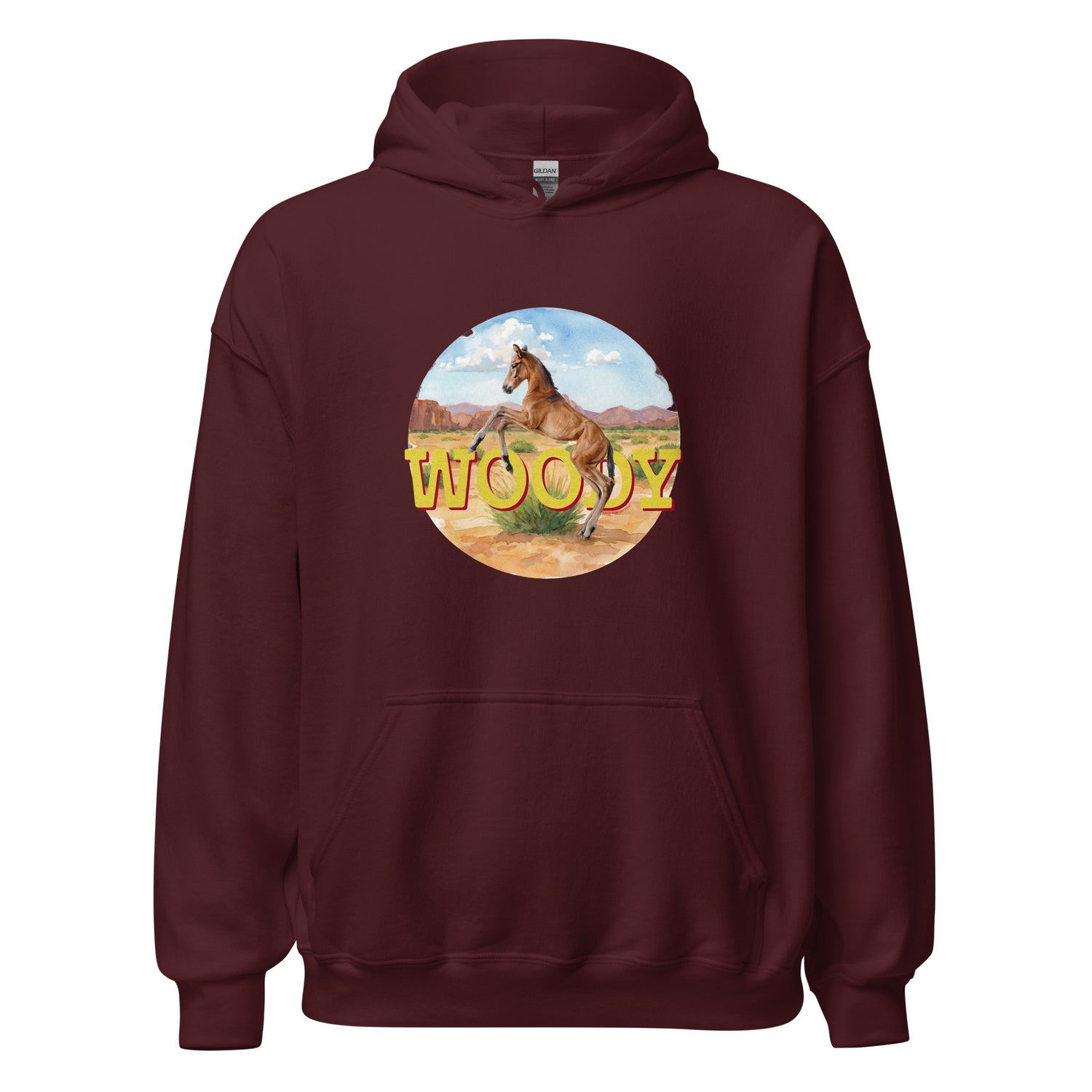 Woody Hoodie by Katie Van Slyke - Maroon