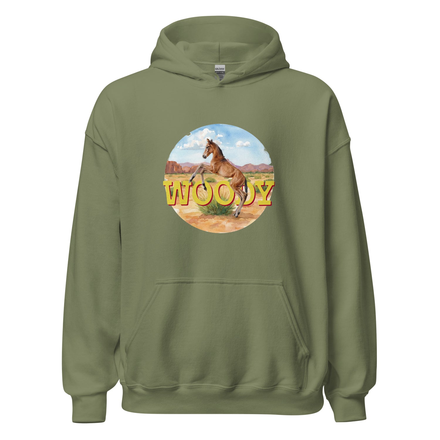 Woody Hoodie by Katie Van Slyke - Military Green