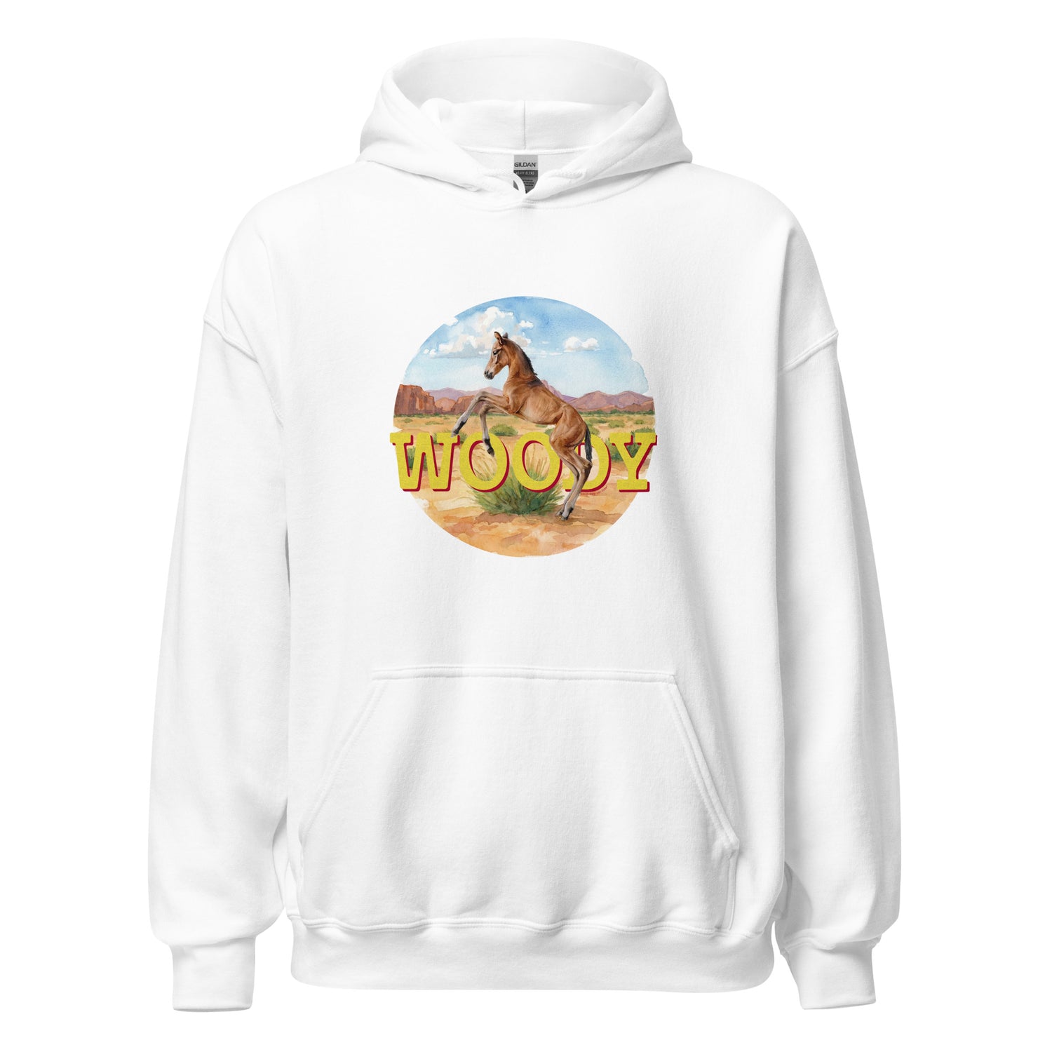 Woody Hoodie by Katie Van Slyke - White