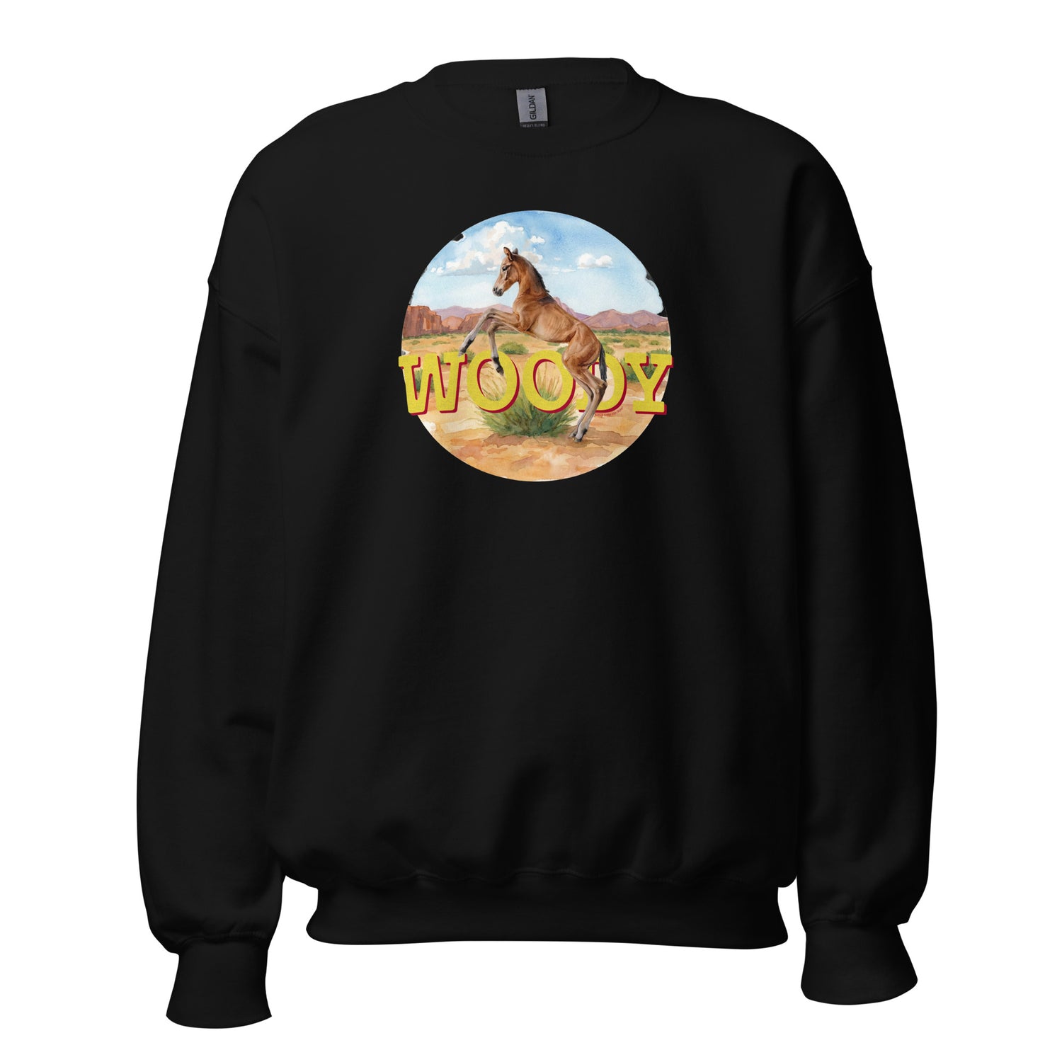 Woody Sweatshirt by Katie Van Slyke - Black