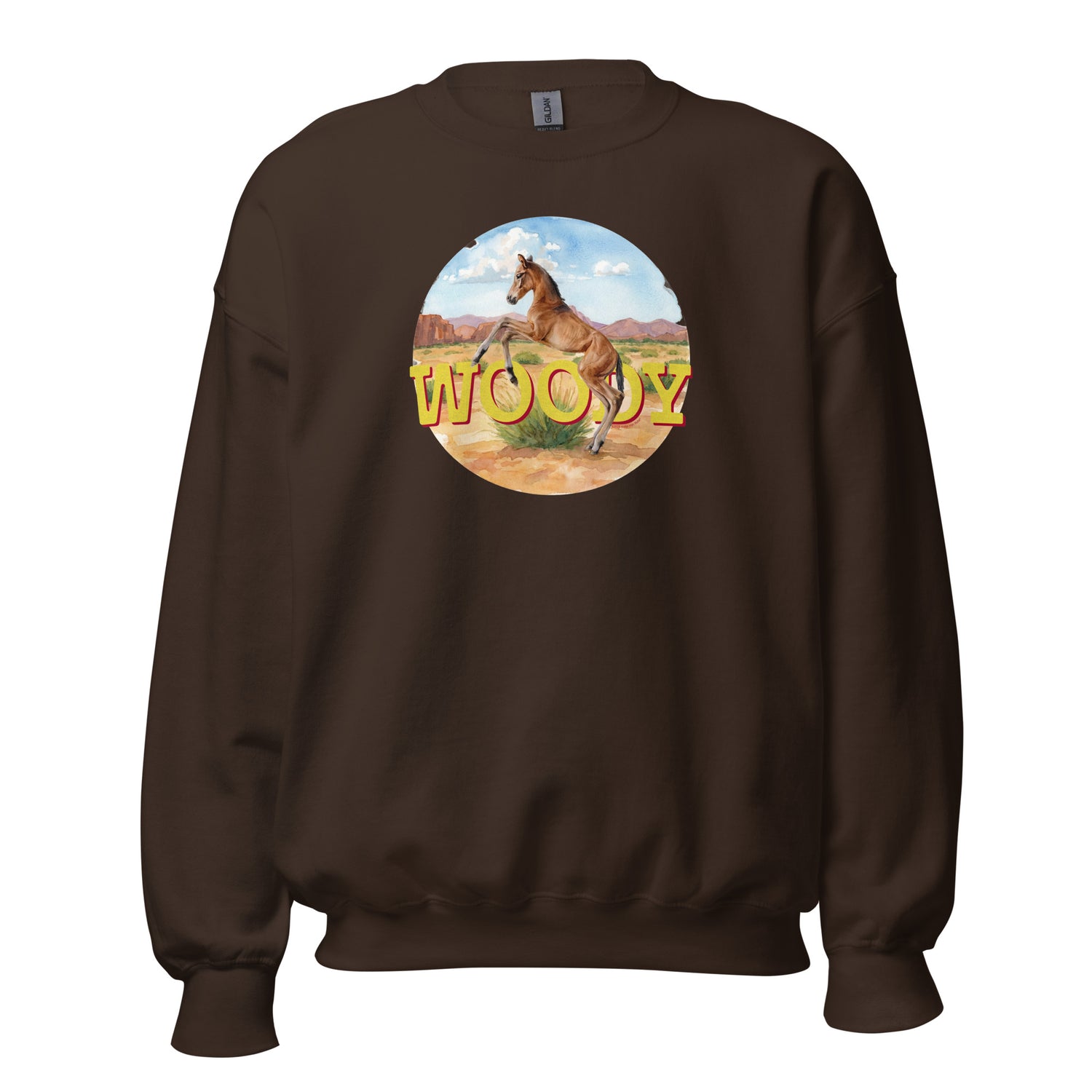 Woody Sweatshirt by Katie Van Slyke - Dark Chocolate