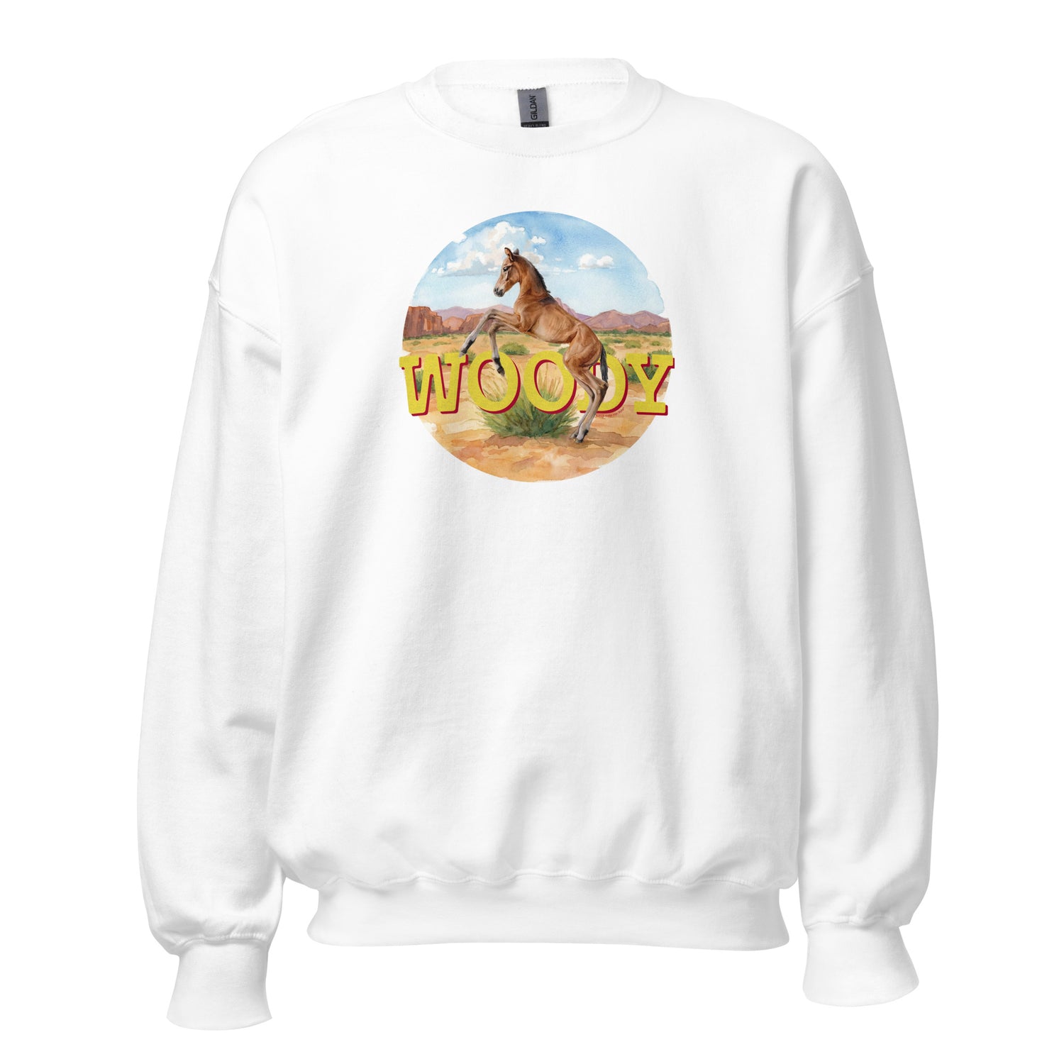 Woody Sweatshirt by Katie Van Slyke - White