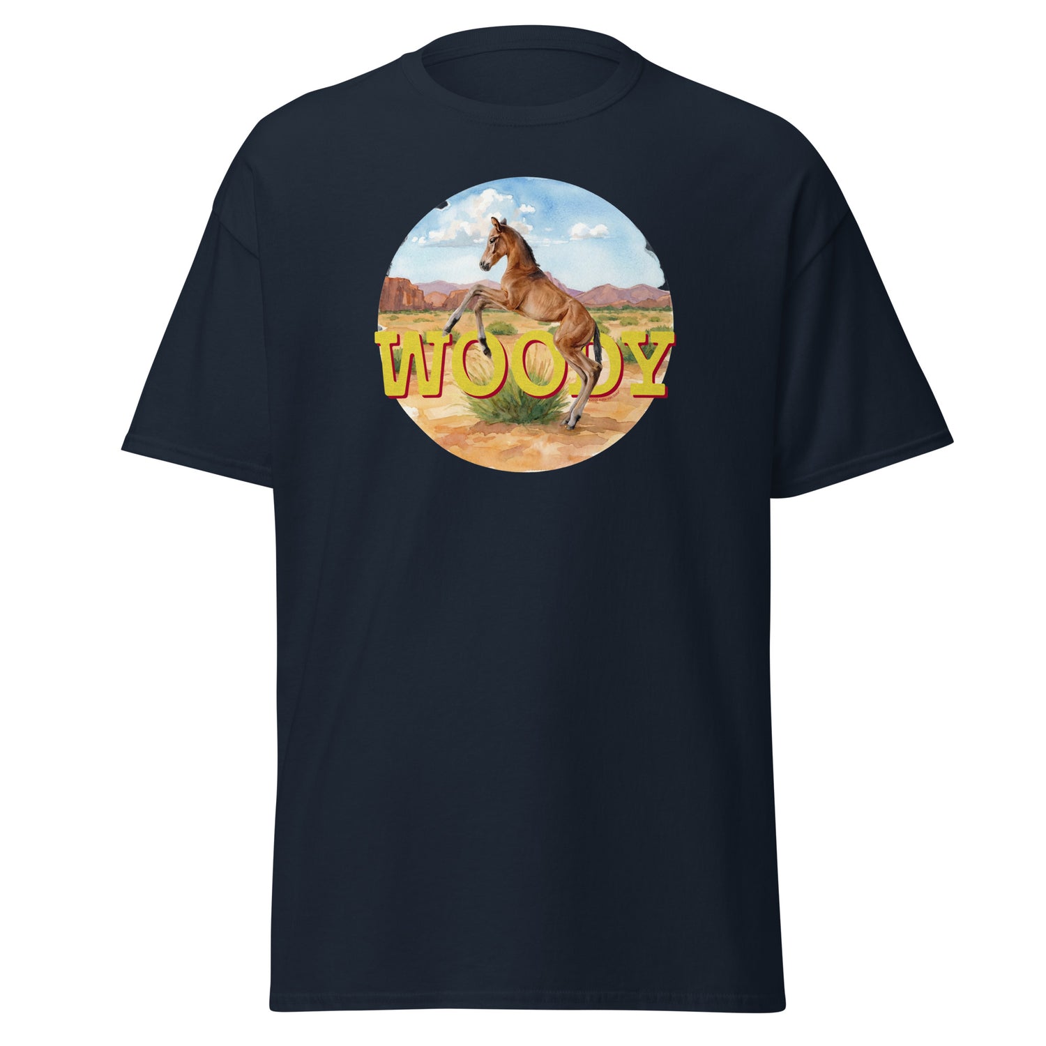 Woody T-Shirt by Katie Van Slyke - Navy