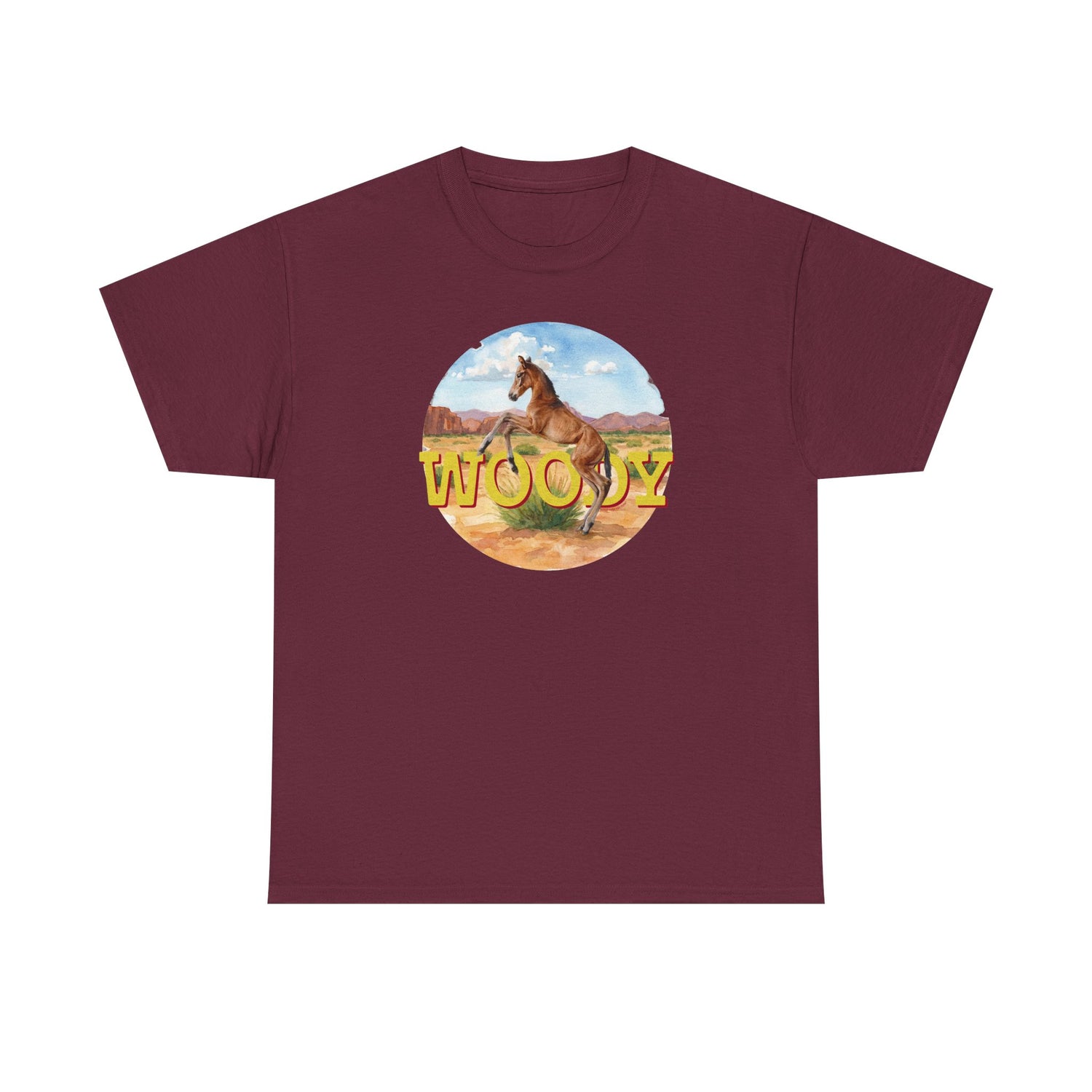 Woody T-Shirt by Katie Van Slyke® Maroon
