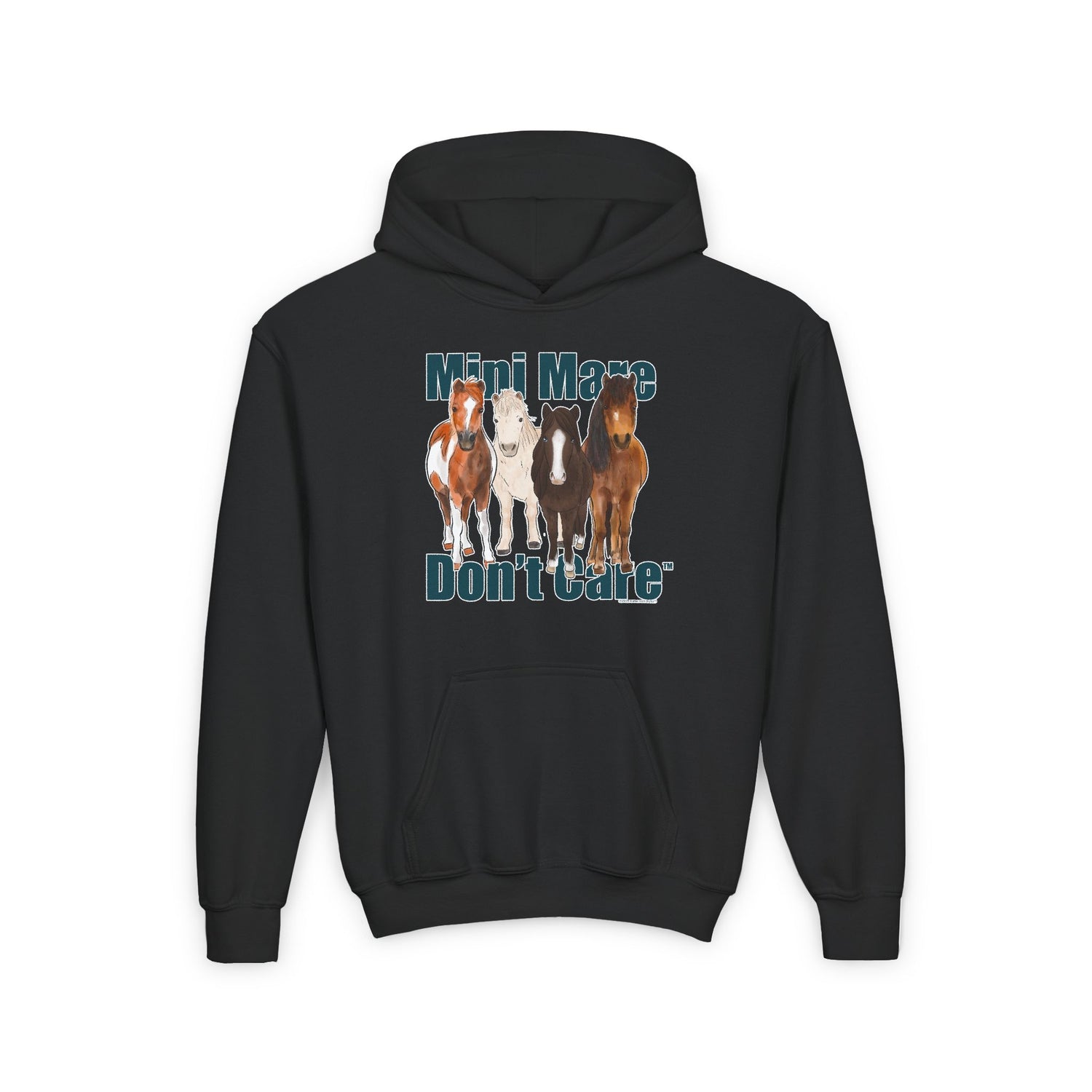 YOUTH Mini Mare Don't Care Hoodie by Katie Van Slyke™