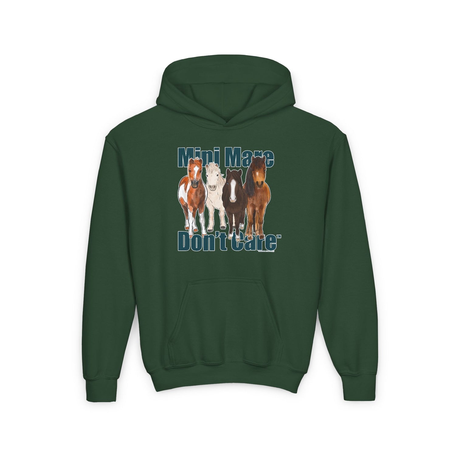 YOUTH Mini Mare Don't Care Hoodie by Katie Van Slyke™