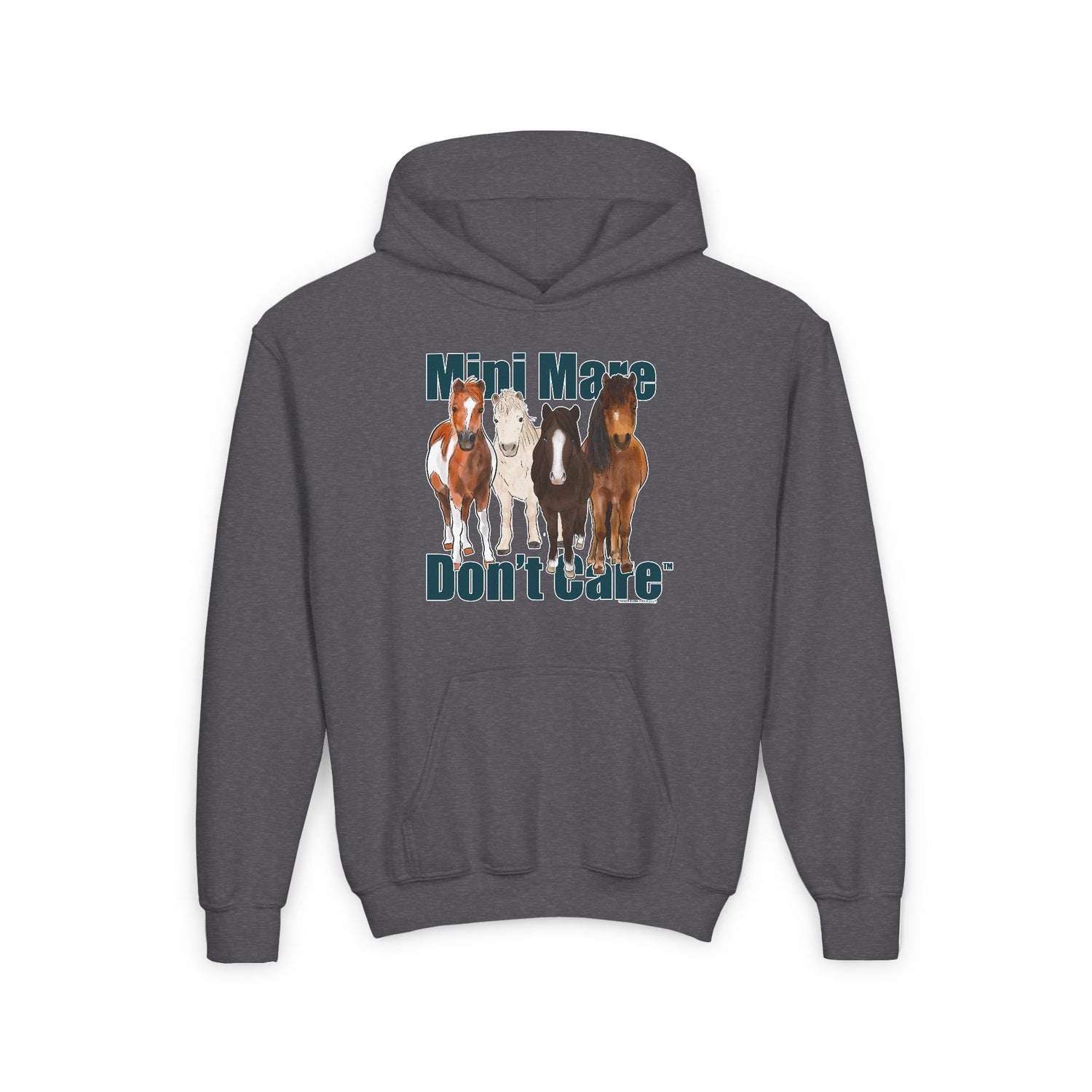 YOUTH Mini Mare Don't Care Hoodie by Katie Van Slyke™