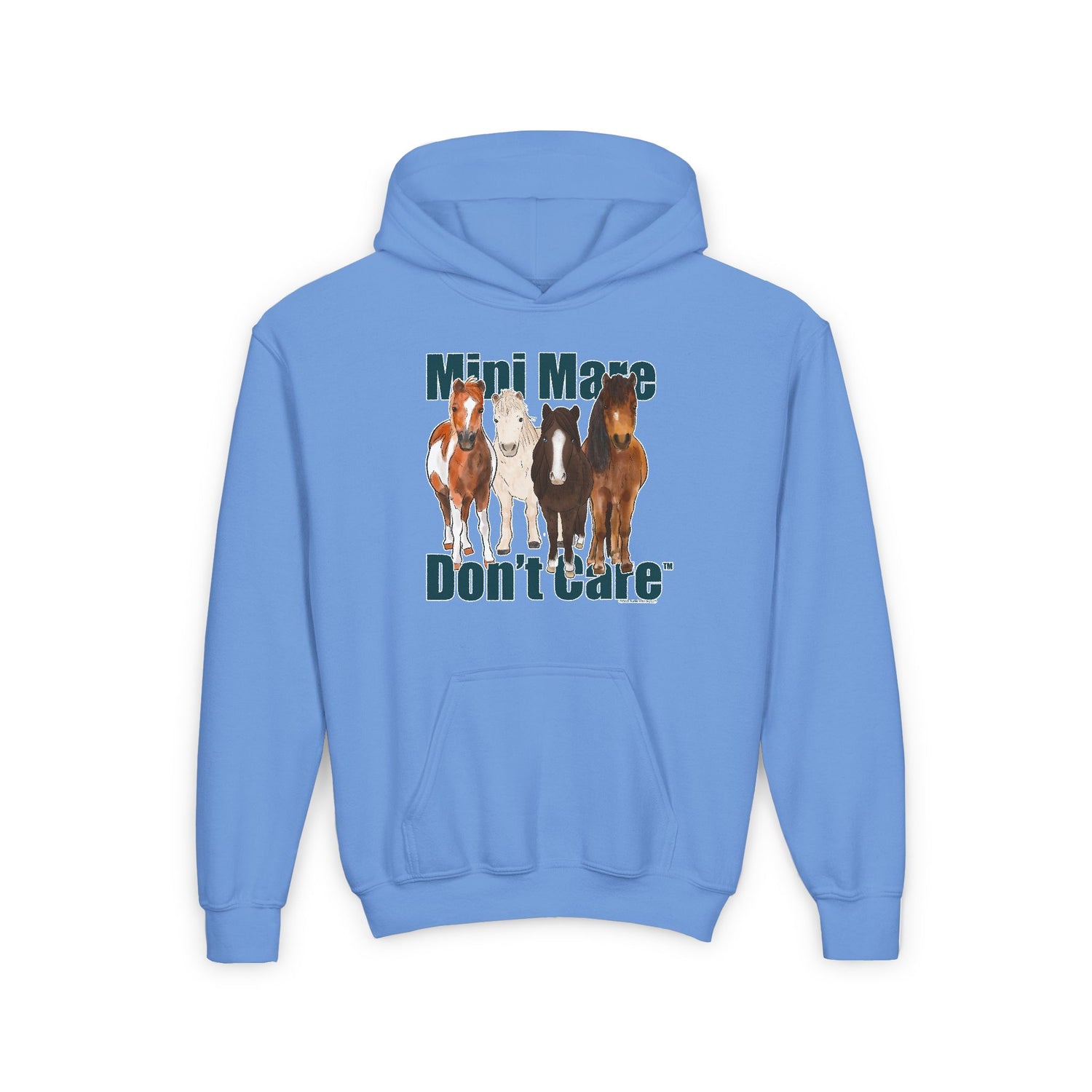 YOUTH Mini Mare Don't Care Hoodie by Katie Van Slyke™