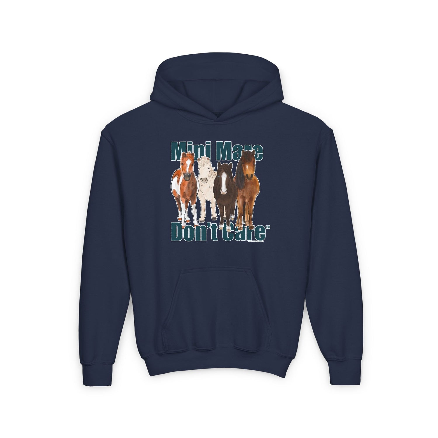 YOUTH Mini Mare Don't Care Hoodie by Katie Van Slyke™