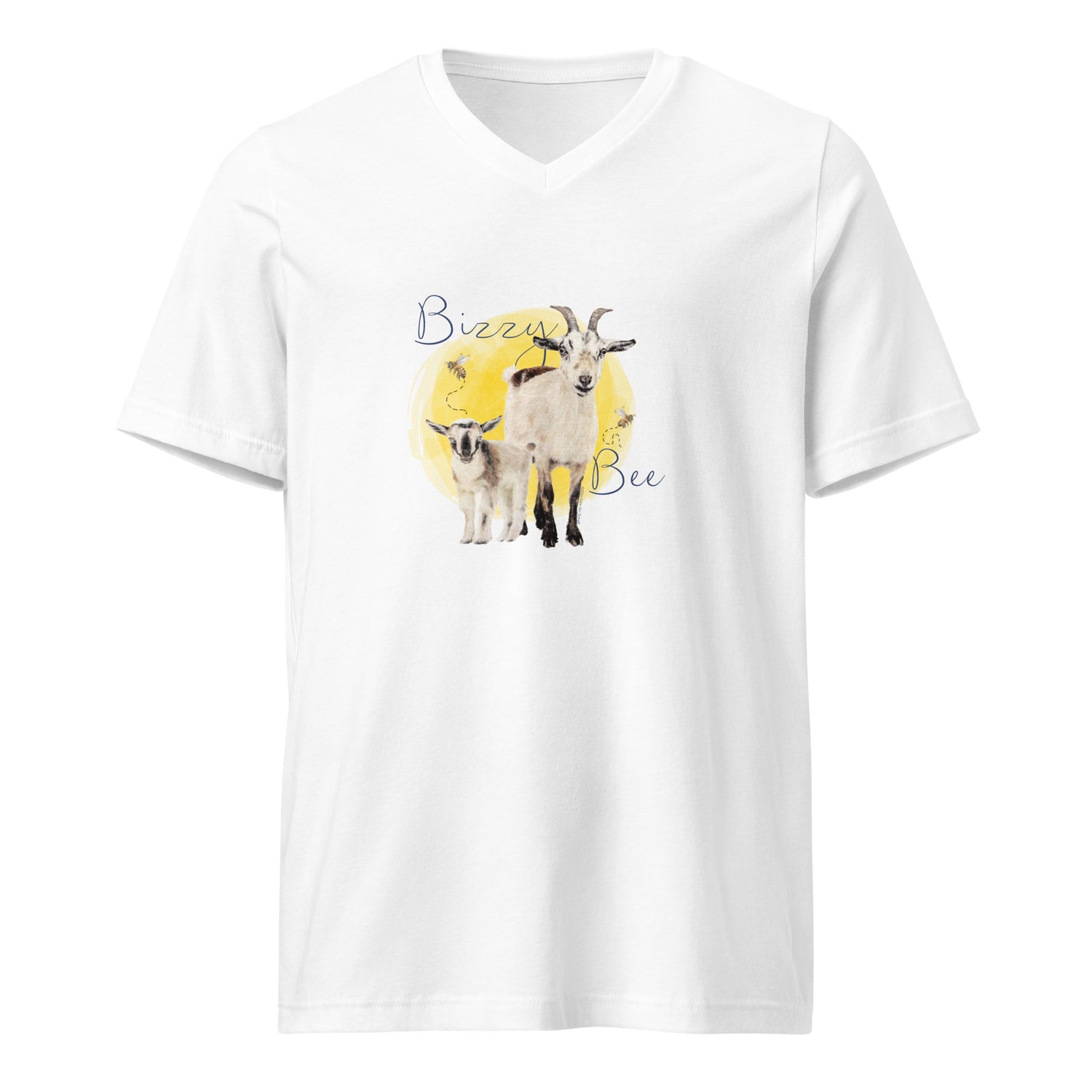 bizzy-and-bee-v-neck-t-shirt-by-katie-van-slyke-white
