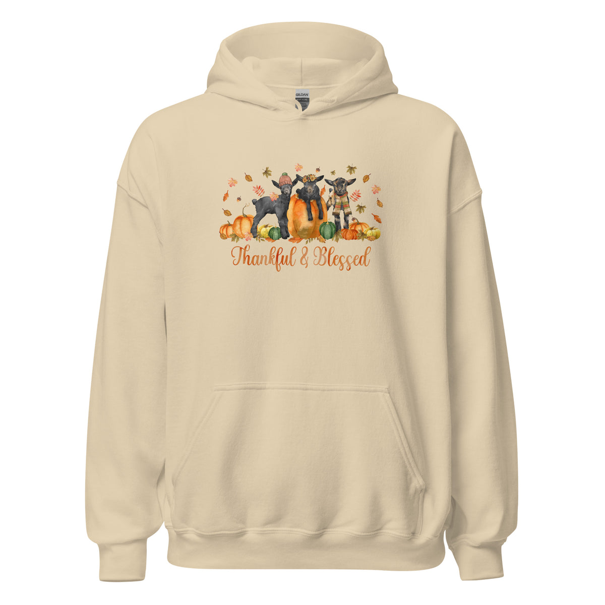 Blessed Goaties Hoodie by Katie Van Slyke - Sand