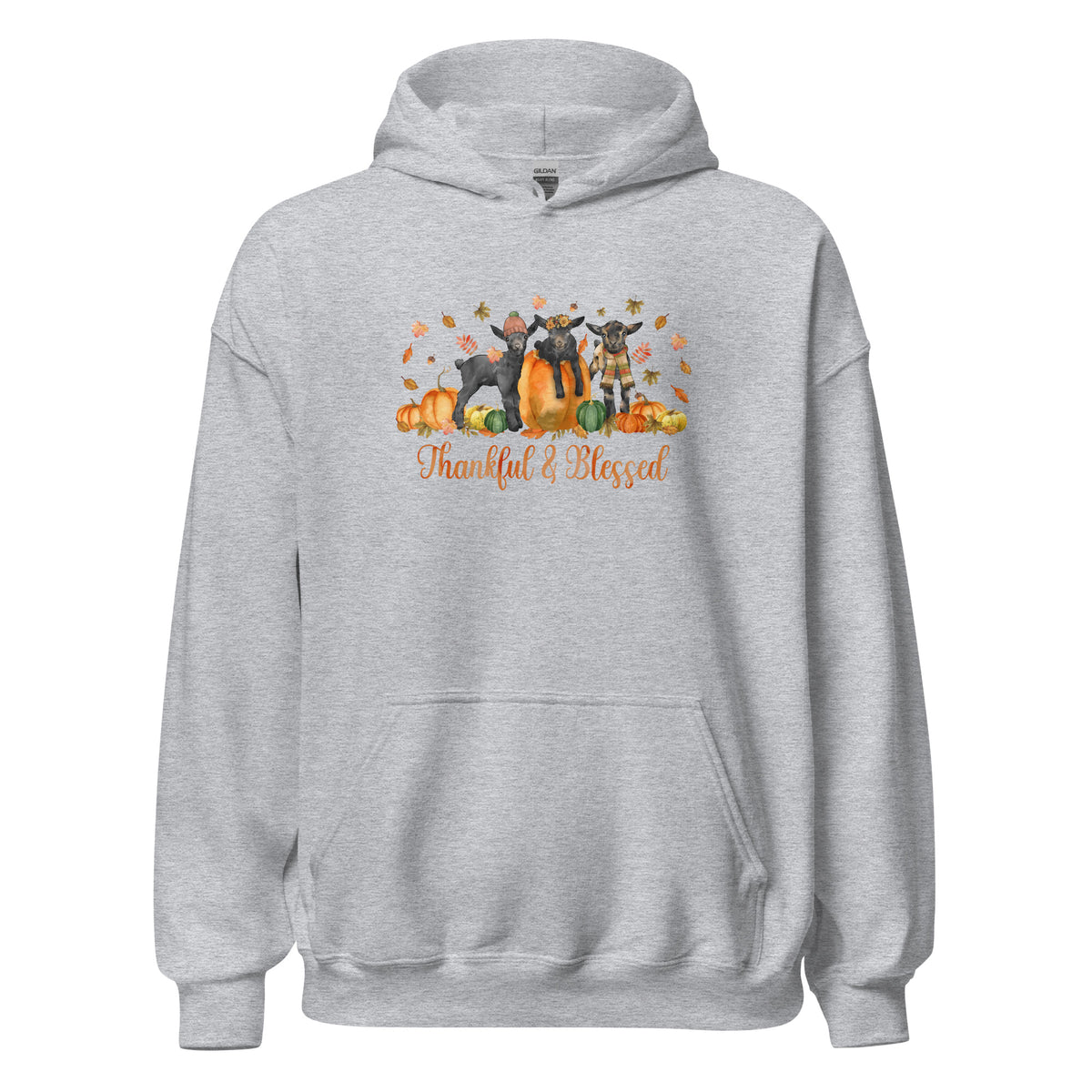 Blessed Goaties Hoodie by Katie Van Slyke - Sport Grey