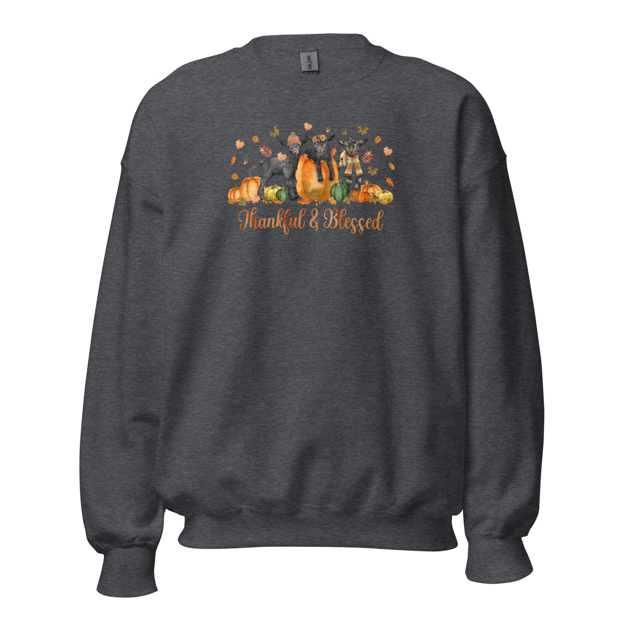 Blessed Goaties Sweatshirt by Katie Van Slyke - Dark Heather