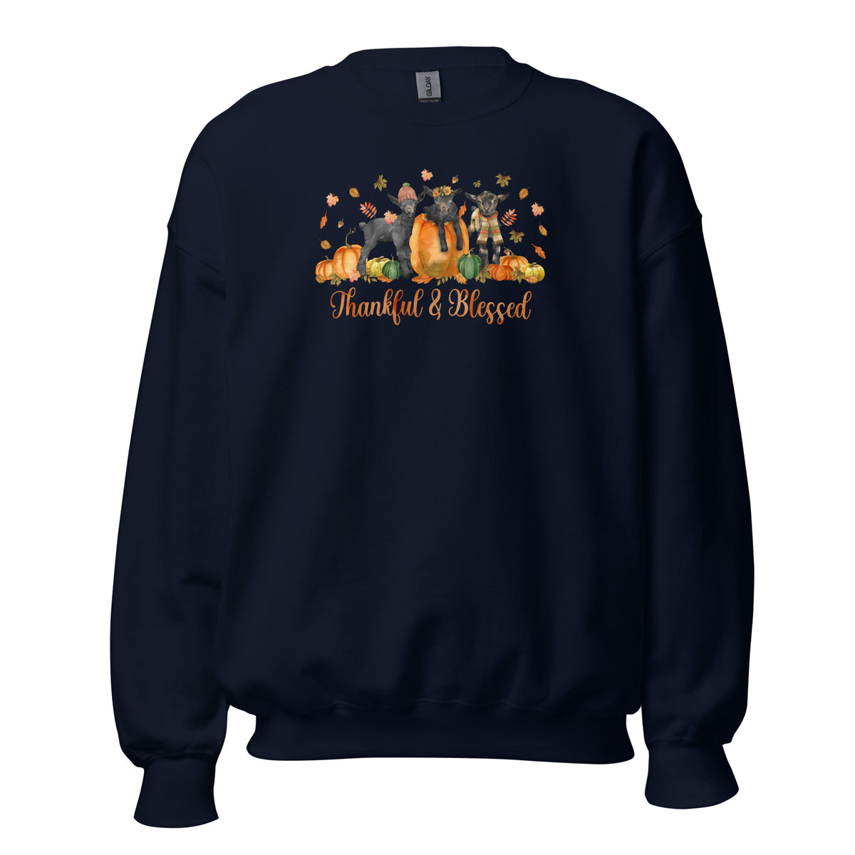 Blessed Goaties Sweatshirt by Katie Van Slyke - Navy