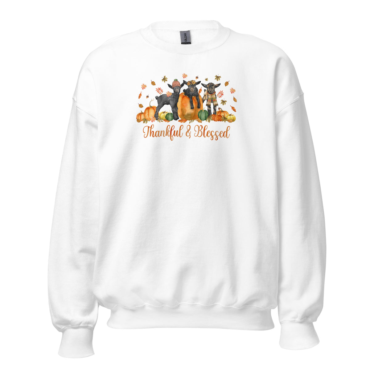 Blessed Goaties Sweatshirt by Katie Van Slyke - White