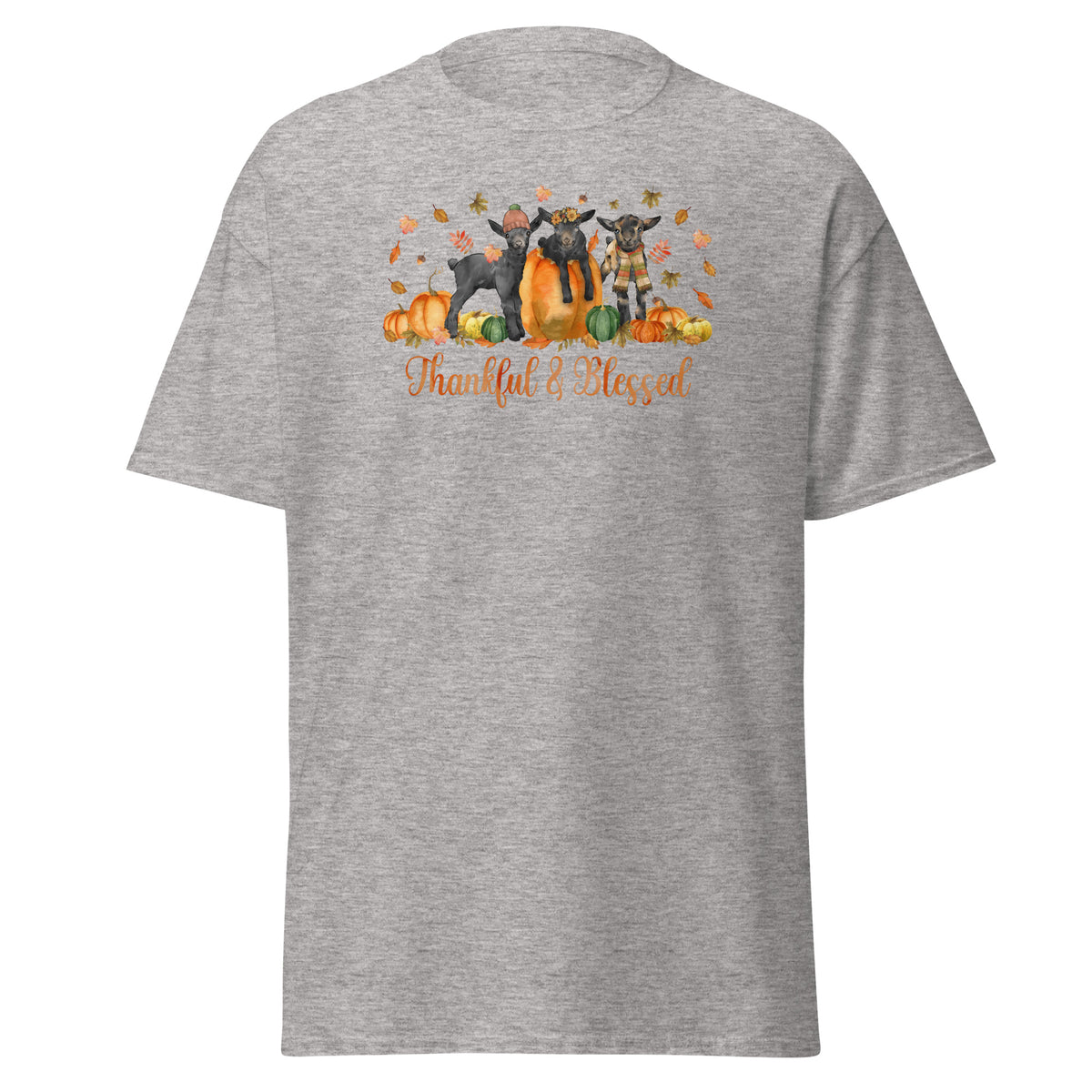 Blessed Goaties T-Shirt by Katie Van Slyke - Sport Grey
